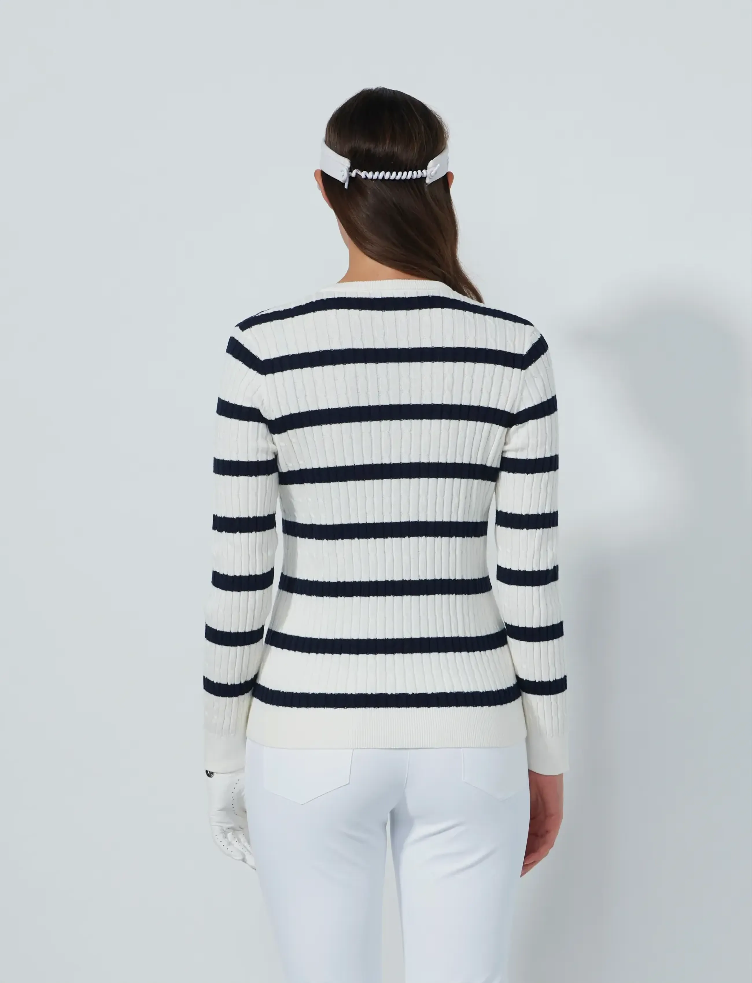 Daily Sports - Stripe Madelene Pullover - langærmede t-shirts - navy - 3