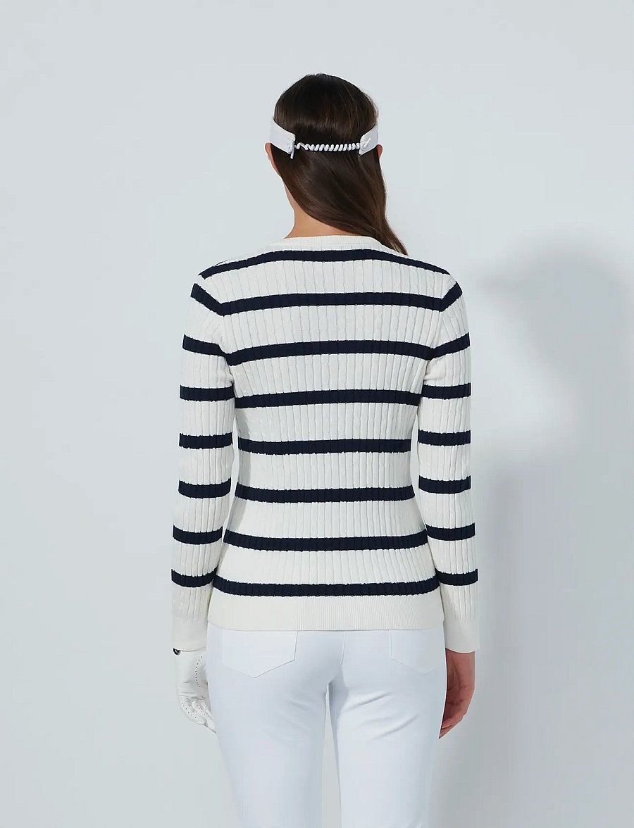 Daily Sports - Stripe Madelene Pullover - langarmshirts - navy - 3