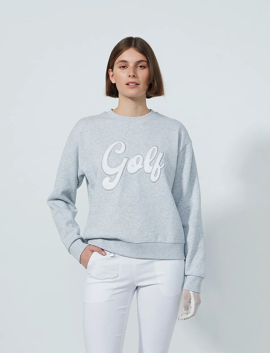 Daily Sports - Embroidery Sweatshirt - yläosat - pebble - 0