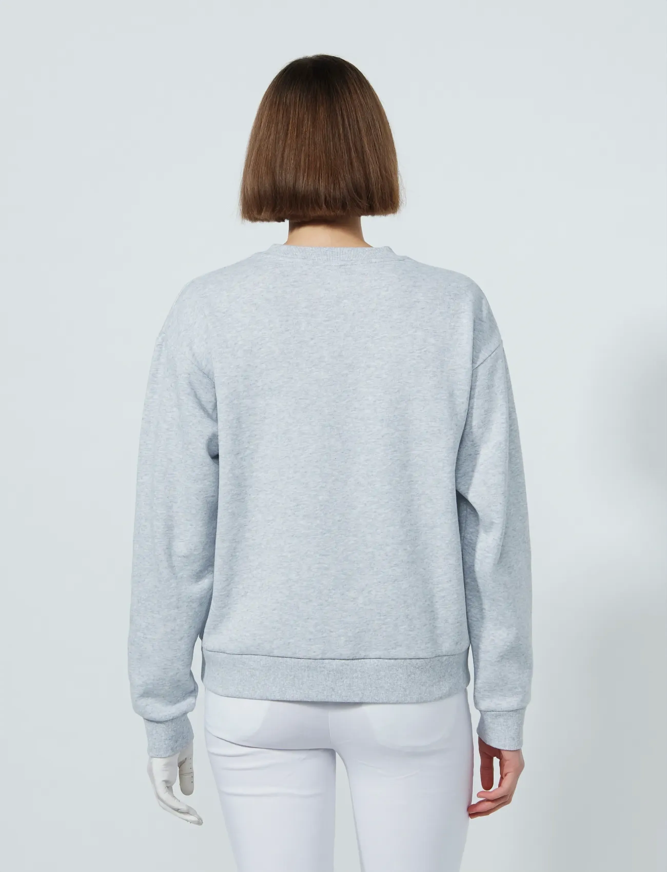 Daily Sports - Embroidery Sweatshirt - overdele - pebble - 5