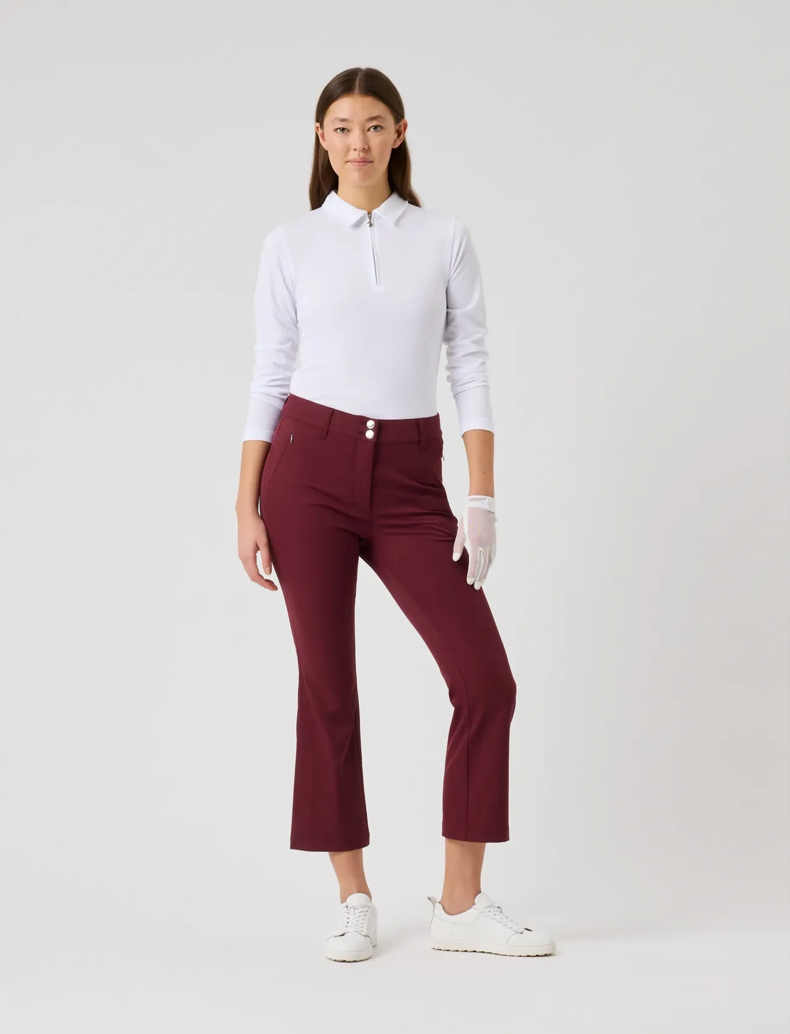Daily Sports Flare Ankle 95 Cm, Kvinder, Flared Ankelbukser, Bordeaux, Str: 36
