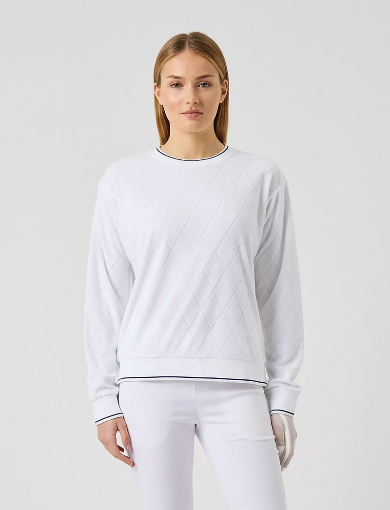 Daily Sports - Terry Touch Sweatshirt - oberteile - white - 0