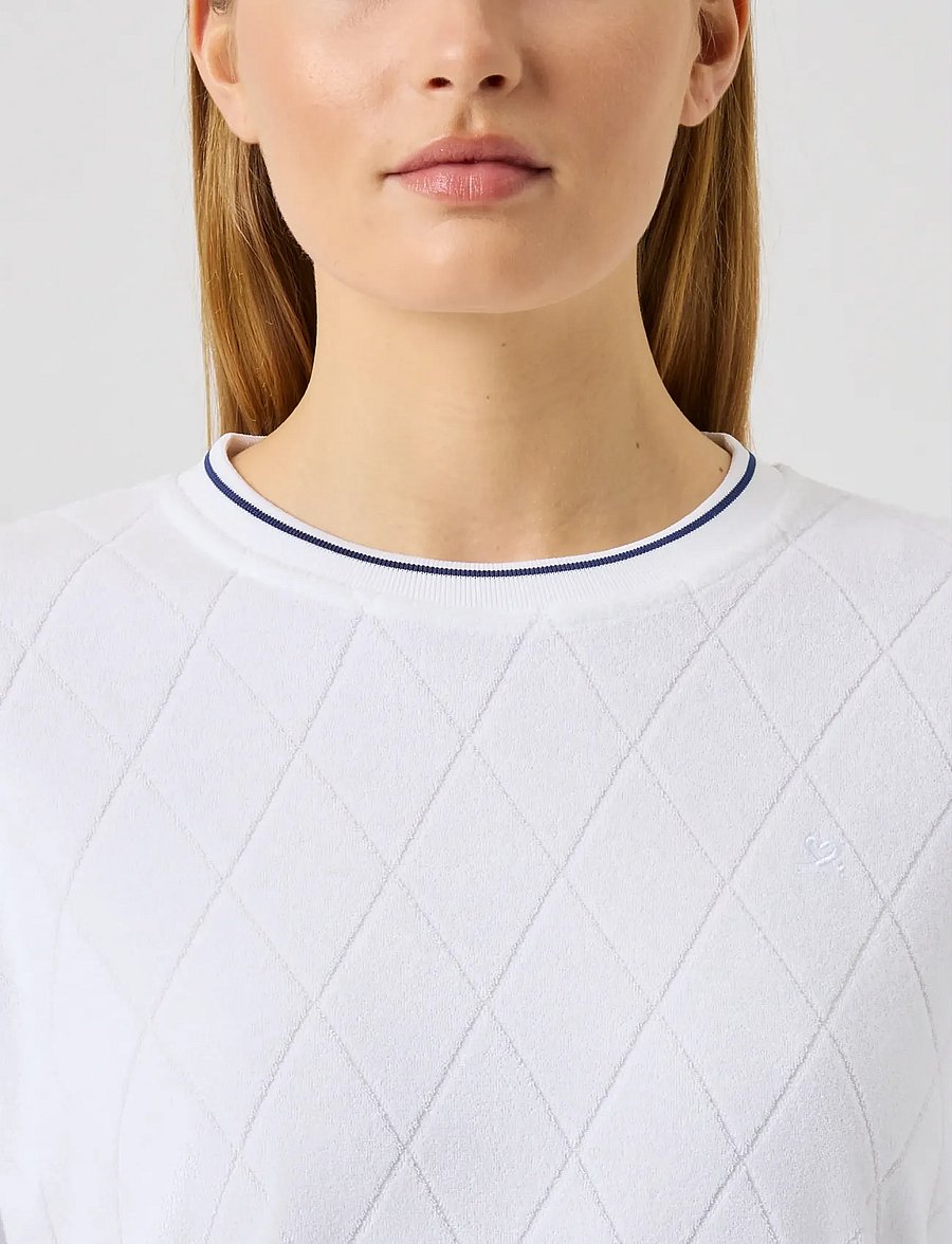 Daily Sports - Terry Touch Sweatshirt - sweatshirts - white - 3