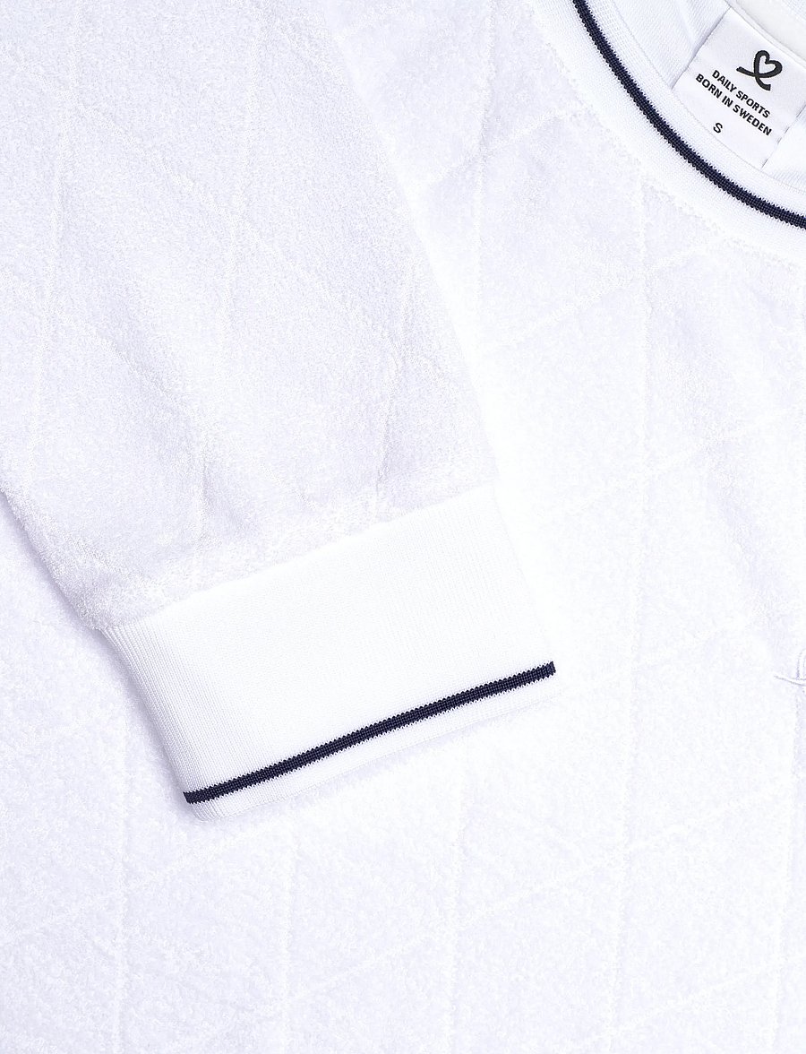 Daily Sports - Terry Touch Sweatshirt - sweatshirts - white - 4