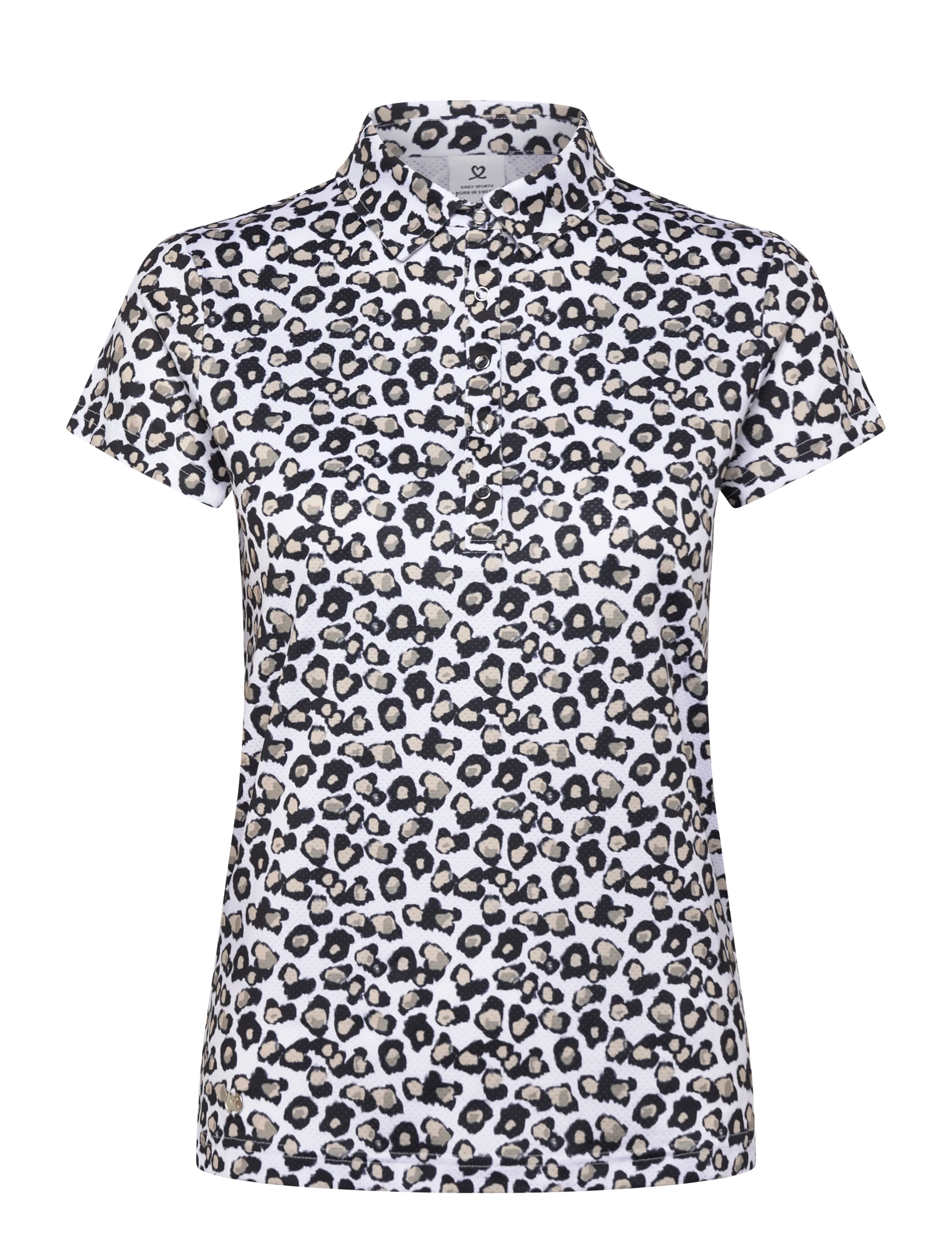 Daily Sports - Sheermotion Cap S Polo Shirt - oberteile & t-shirts - leo contrast - 1