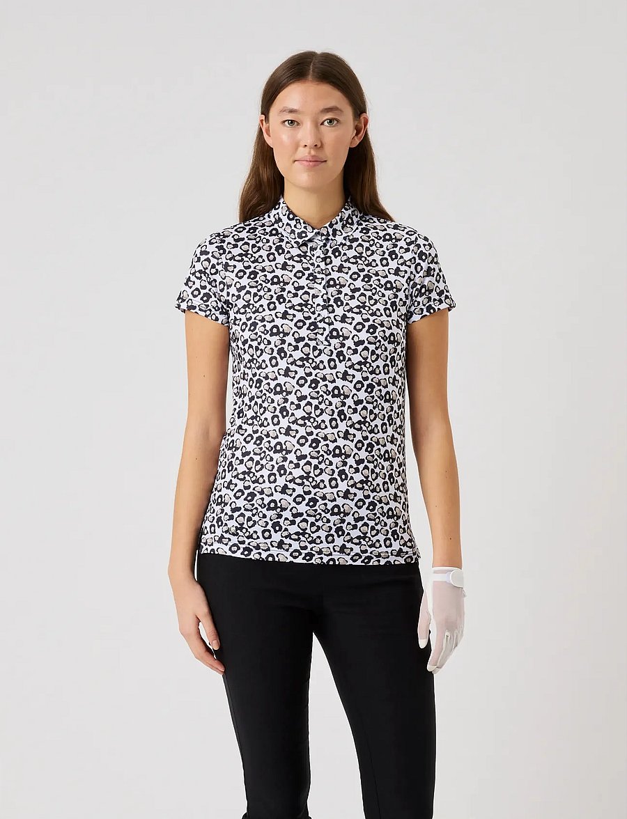 Daily Sports - Sheermotion Cap S Polo Shirt - tops & t-shirts - leo contrast - 0