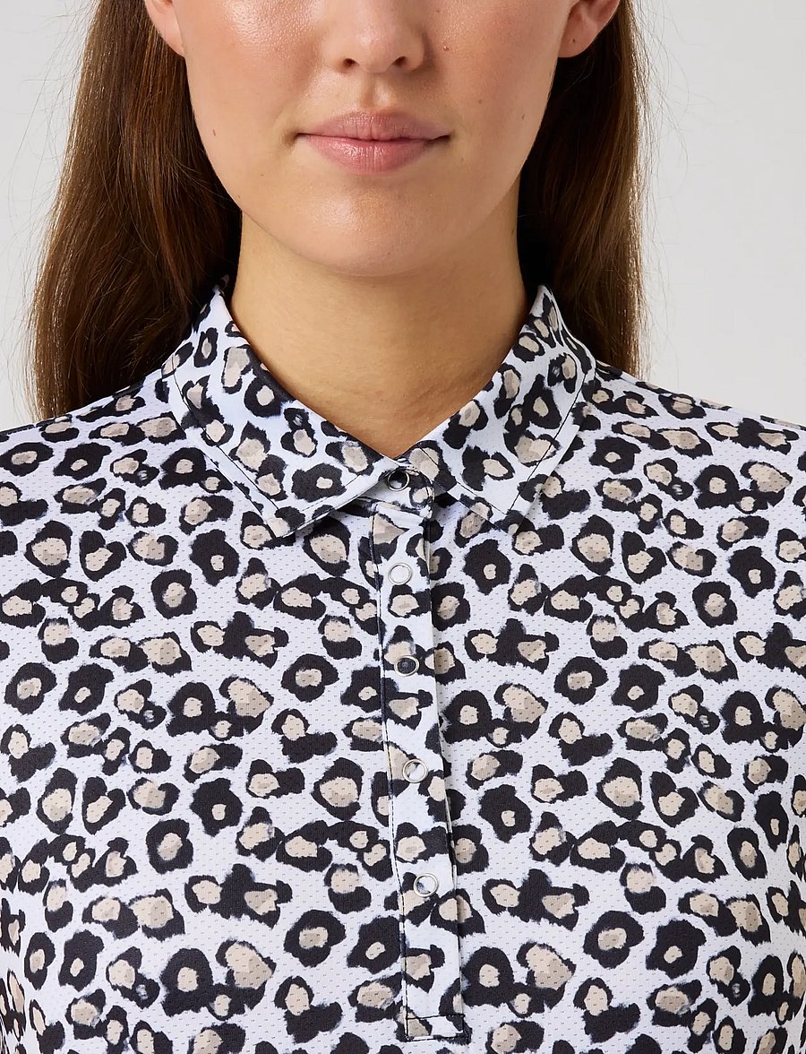 Daily Sports - Sheermotion Cap S Polo Shirt - tops & t-shirts - leo contrast - 4