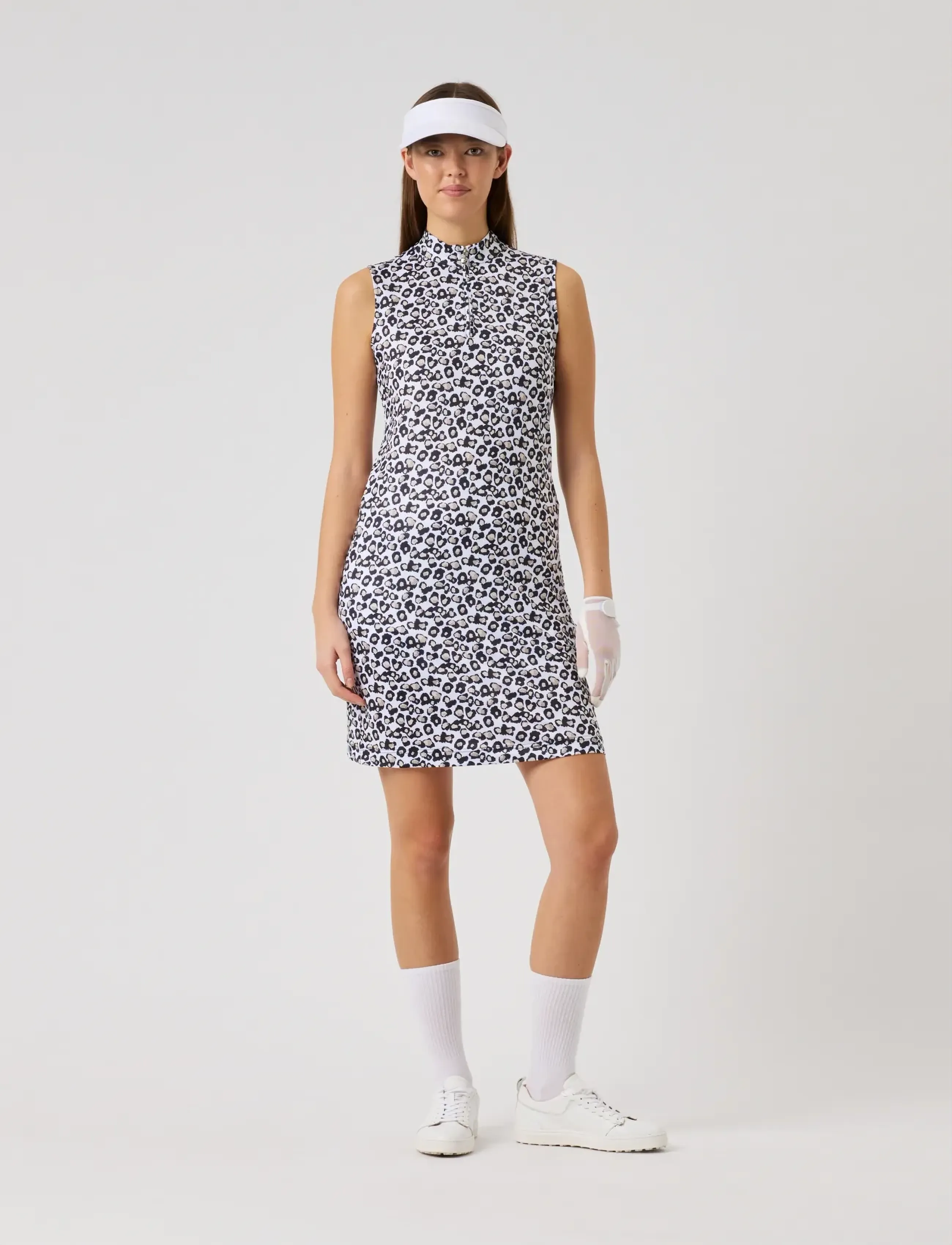 Daily Sports Sheermotion SL Dress 94 m - Klänningar - LEO CONTRAST / white