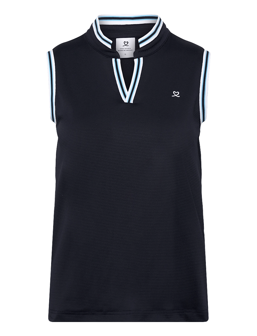 Daily Sports - Round neck SL Polo shirt - oberteile & t-shirts - navy - 1