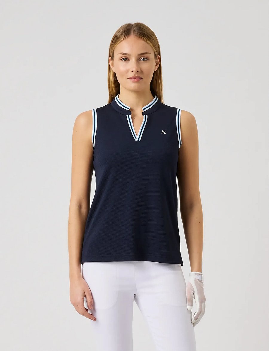 Daily Sports - Round neck SL Polo shirt - oberteile & t-shirts - navy - 0