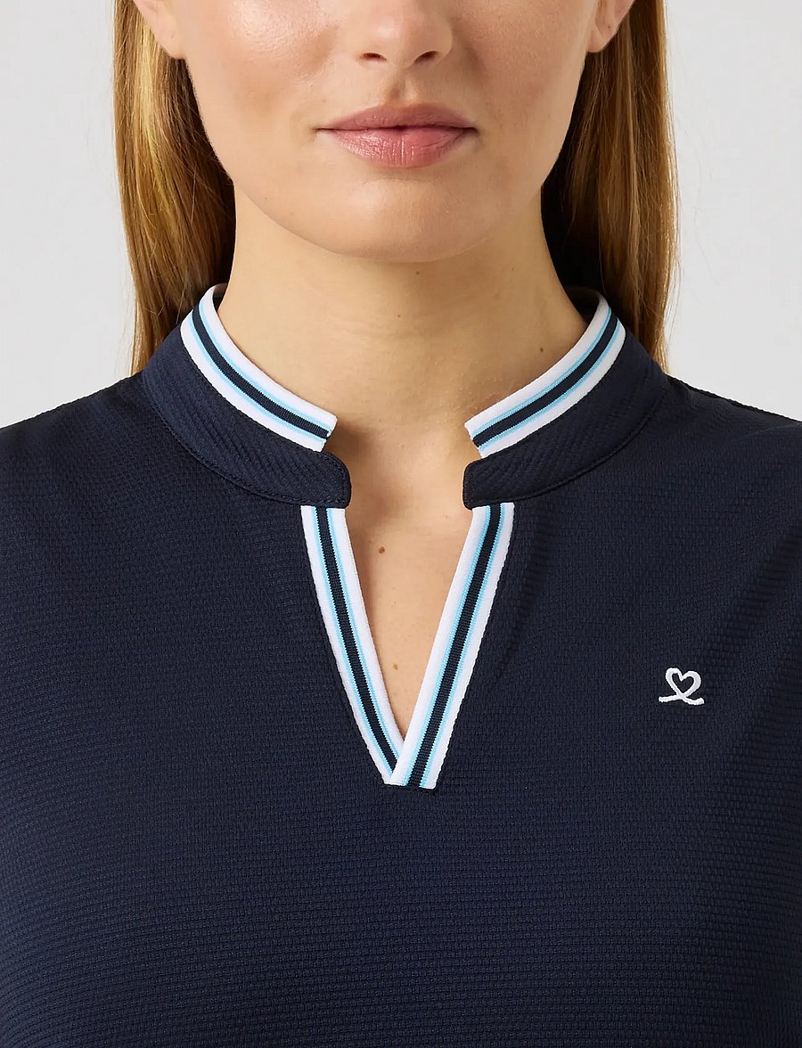 Daily Sports - Round neck SL Polo shirt - oberteile & t-shirts - navy - 4