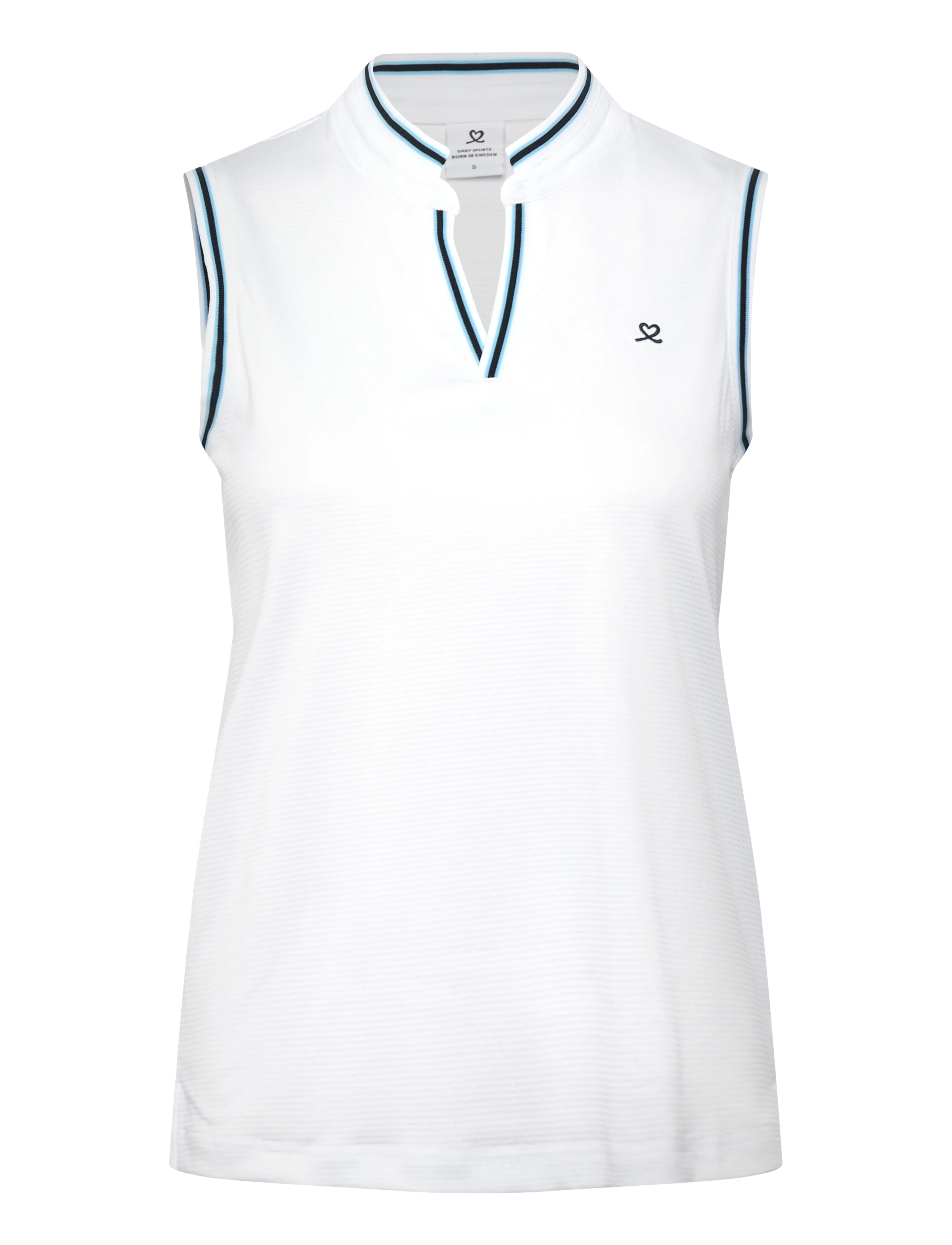 Daily Sports Round neck SL Polo shirt - Golf - WHITE / white