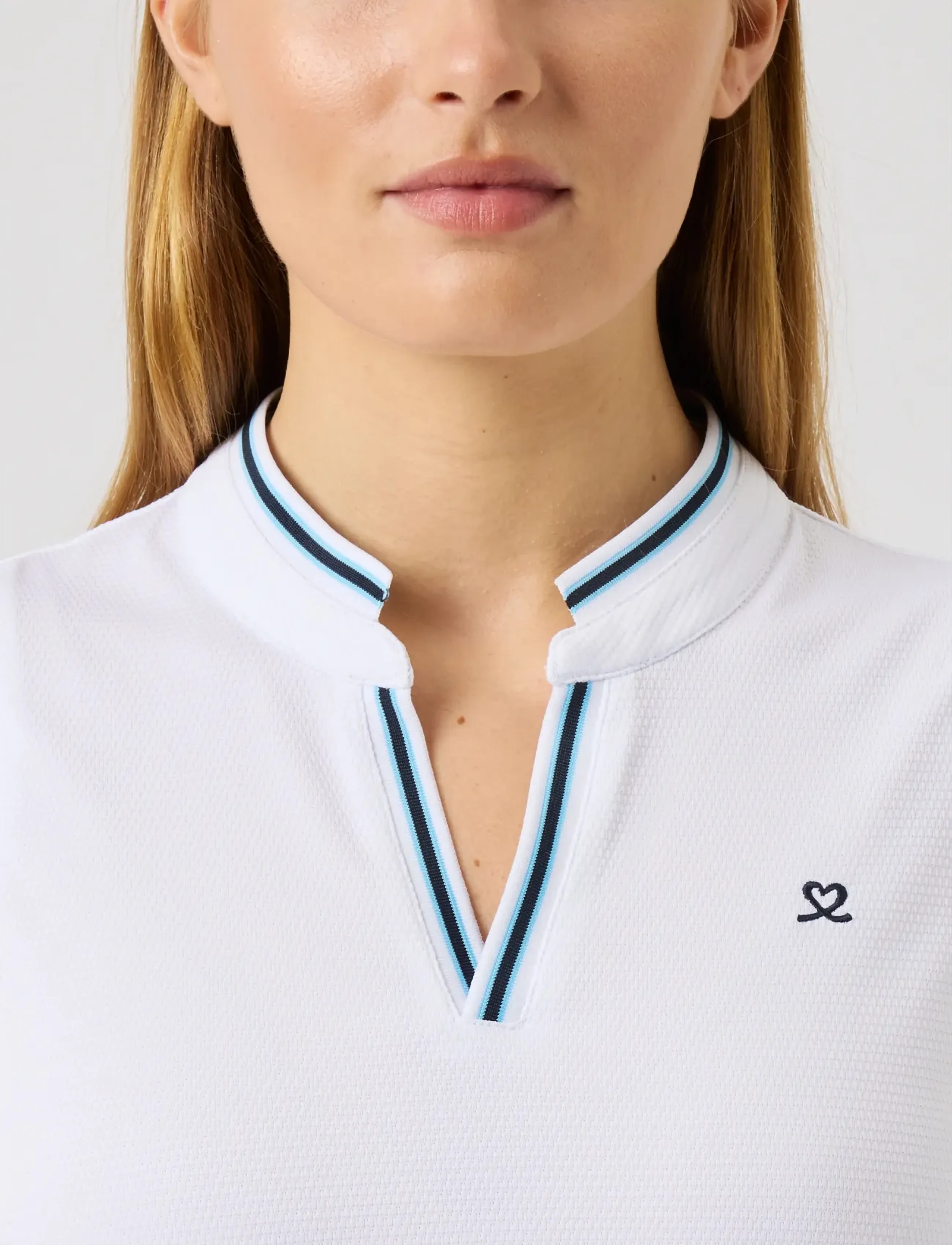 Daily Sports - Round neck SL Polo shirt - oberteile & t-shirts - white - 4