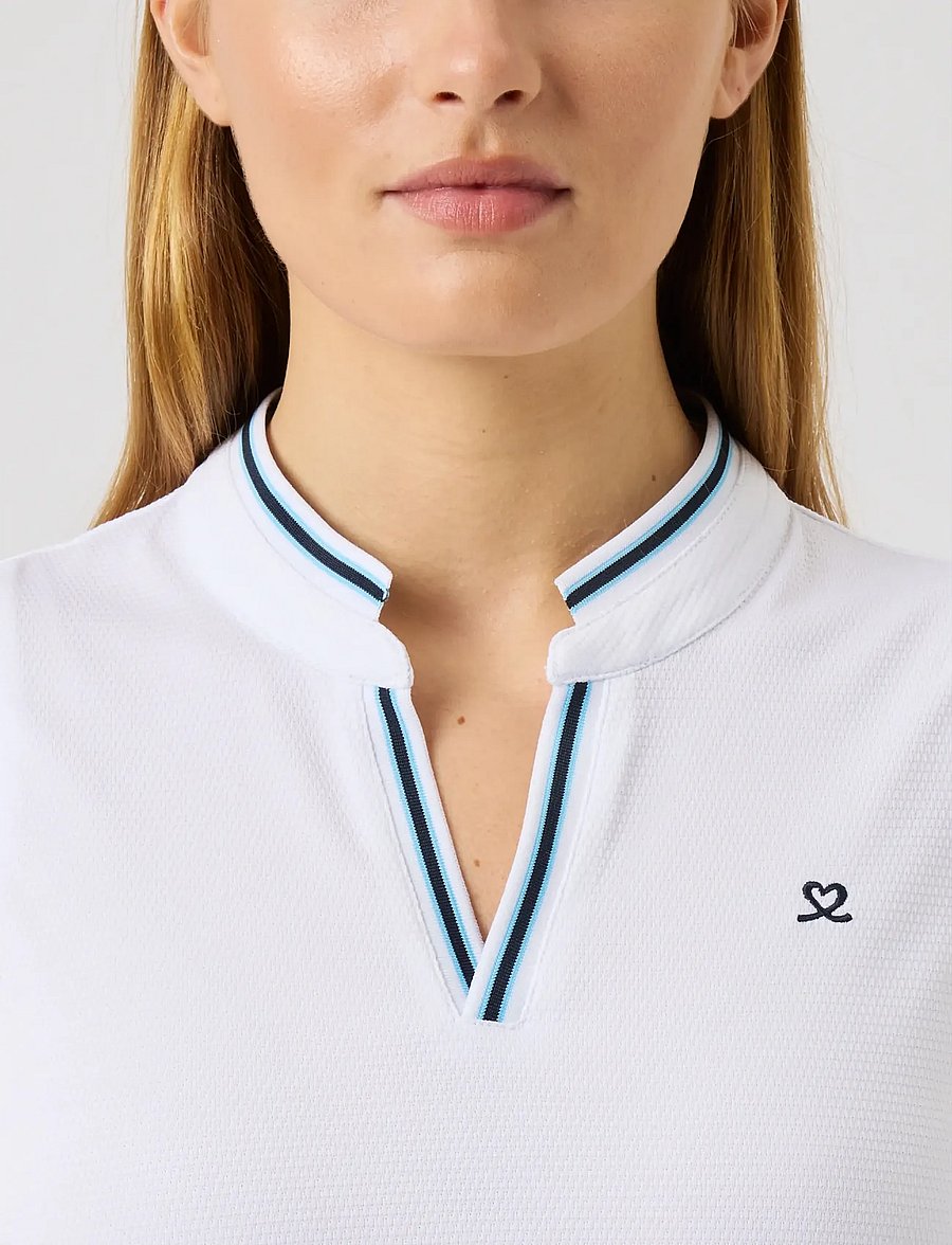 Daily Sports - Round neck SL Polo shirt - oberteile & t-shirts - white - 4