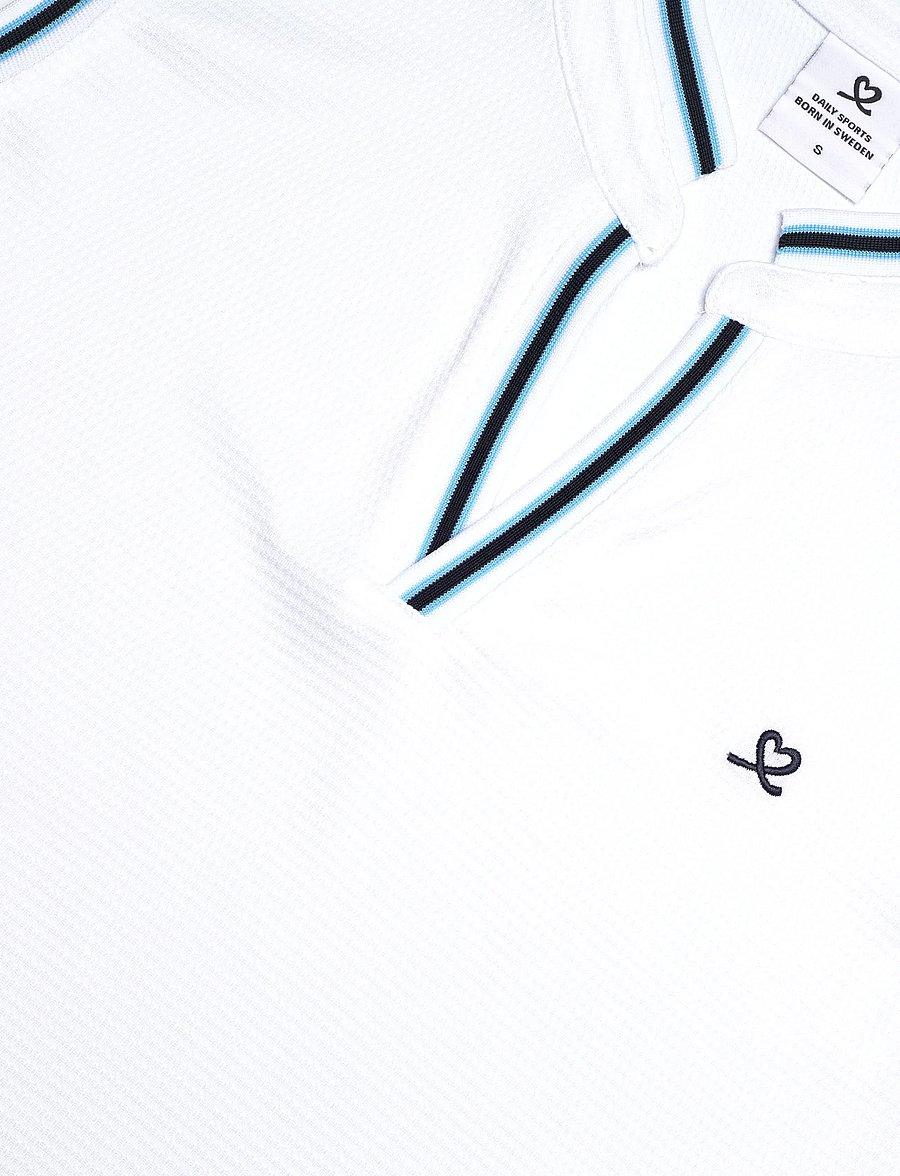 Daily Sports - Round neck SL Polo shirt - oberteile & t-shirts - white - 5