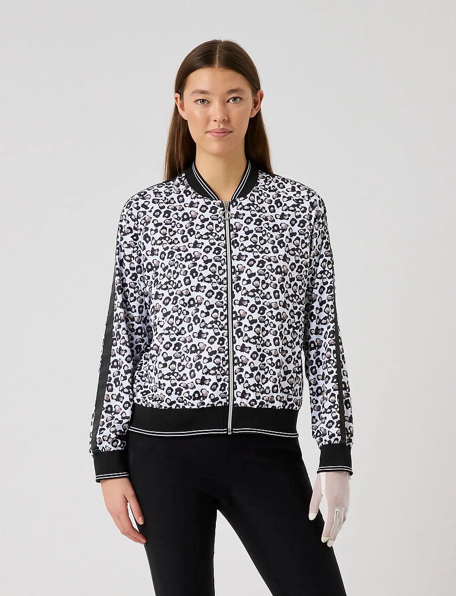 Daily Sports - Bomber Jacket - golfjakkar - leo contrast - 0