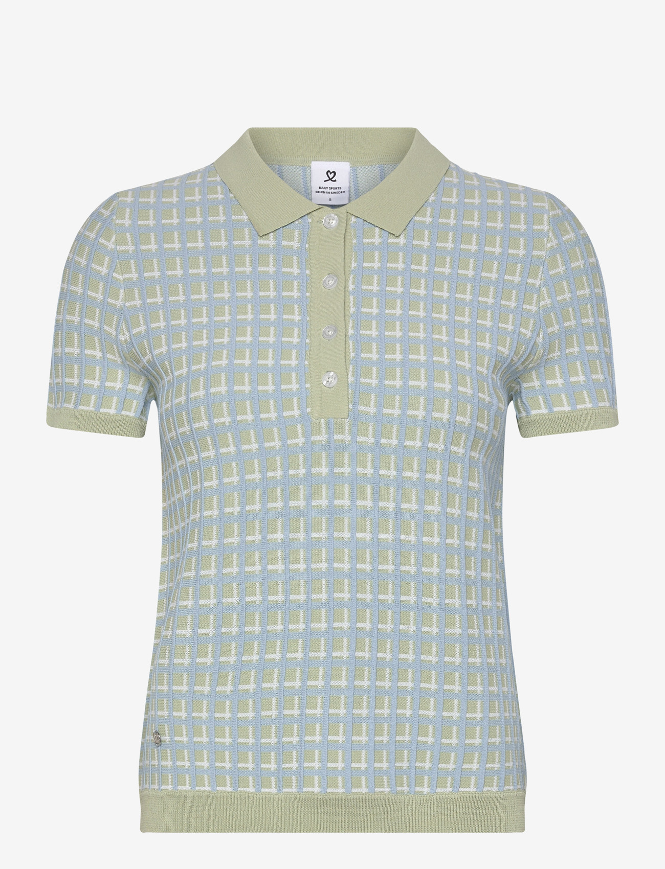 Daily Sports - Knit SS Polo shirt - palaidinės ir marškinėliai - muted pistachio - 1