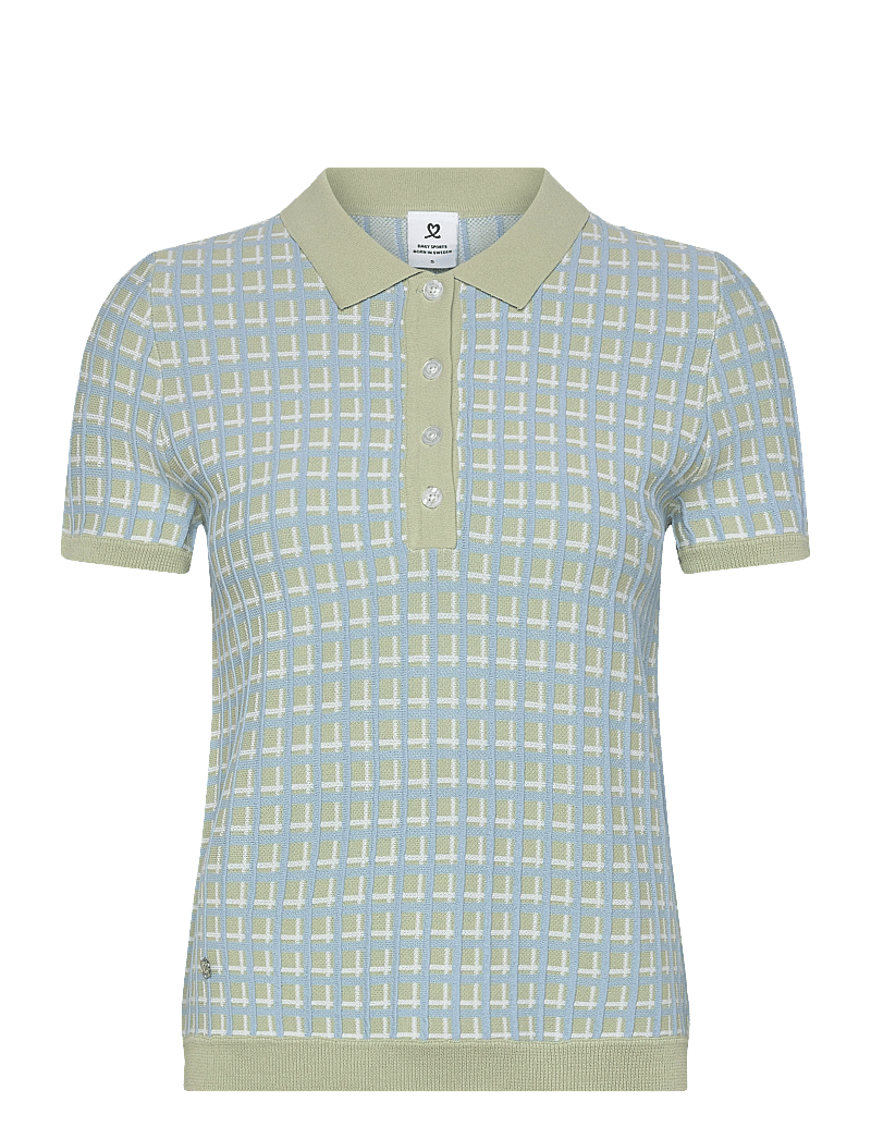 Daily Sports - Knit SS Polo shirt - palaidinės ir marškinėliai - muted pistachio - 1