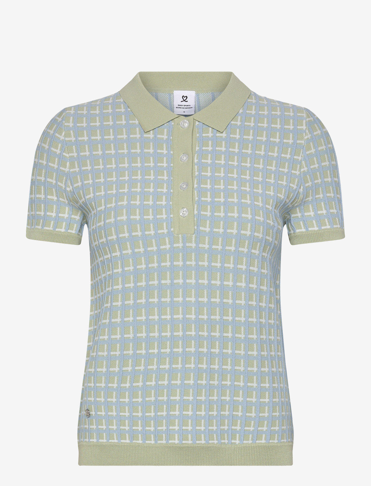Daily Sports - Knit SS Polo shirt - palaidinės ir marškinėliai - muted pistachio - 2
