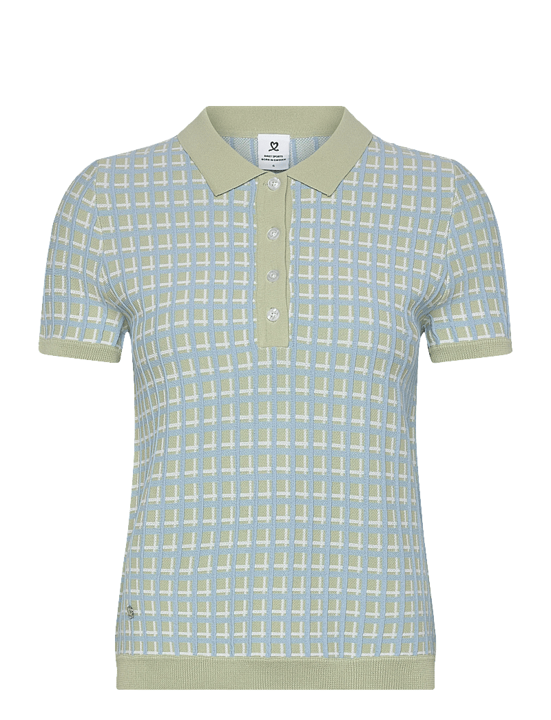 Daily Sports - Knit SS Polo shirt - palaidinės ir marškinėliai - muted pistachio - 2