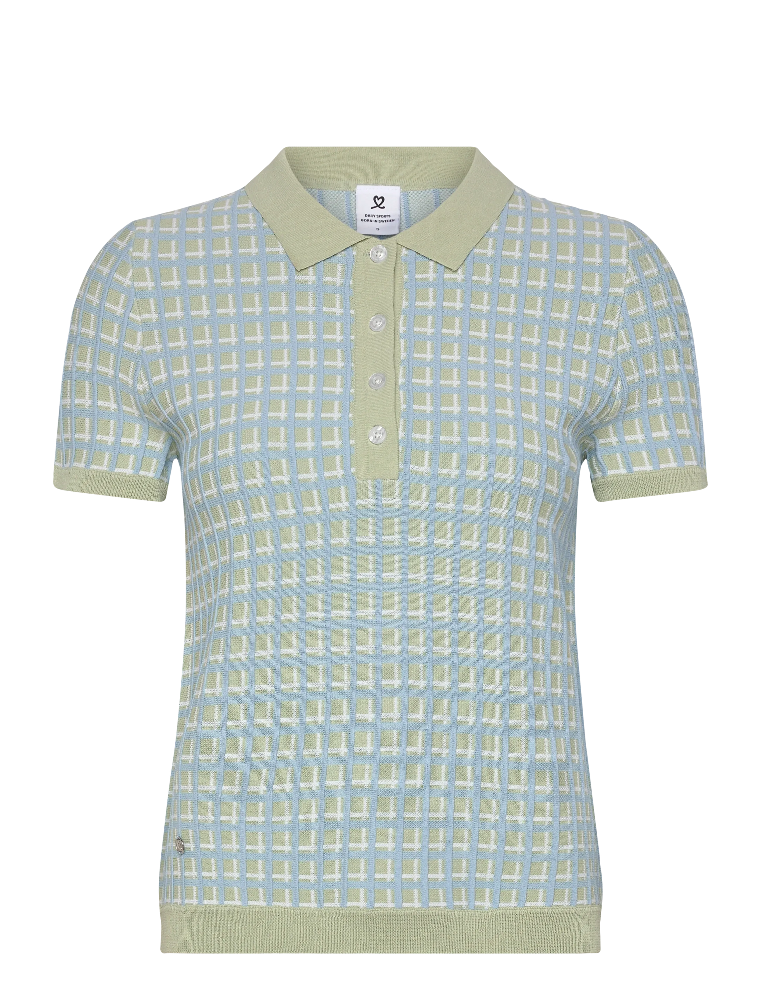 Daily Sports - Knit SS Polo shirt - koszulki polo - muted pistachio - 2