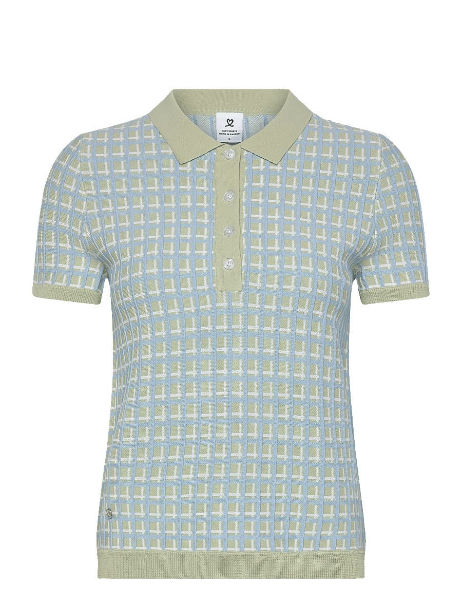 Daily Sports - Knit SS Polo shirt - koszulki polo - muted pistachio - 2