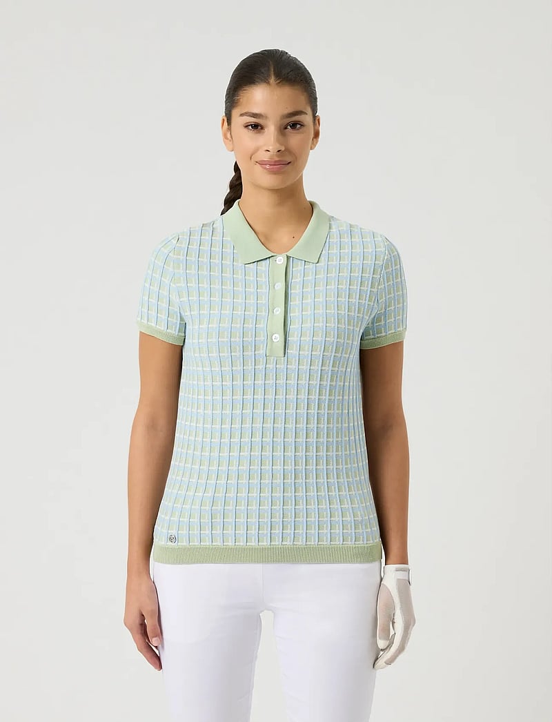 Daily Sports - Knit SS Polo shirt - palaidinės ir marškinėliai - muted pistachio - 0