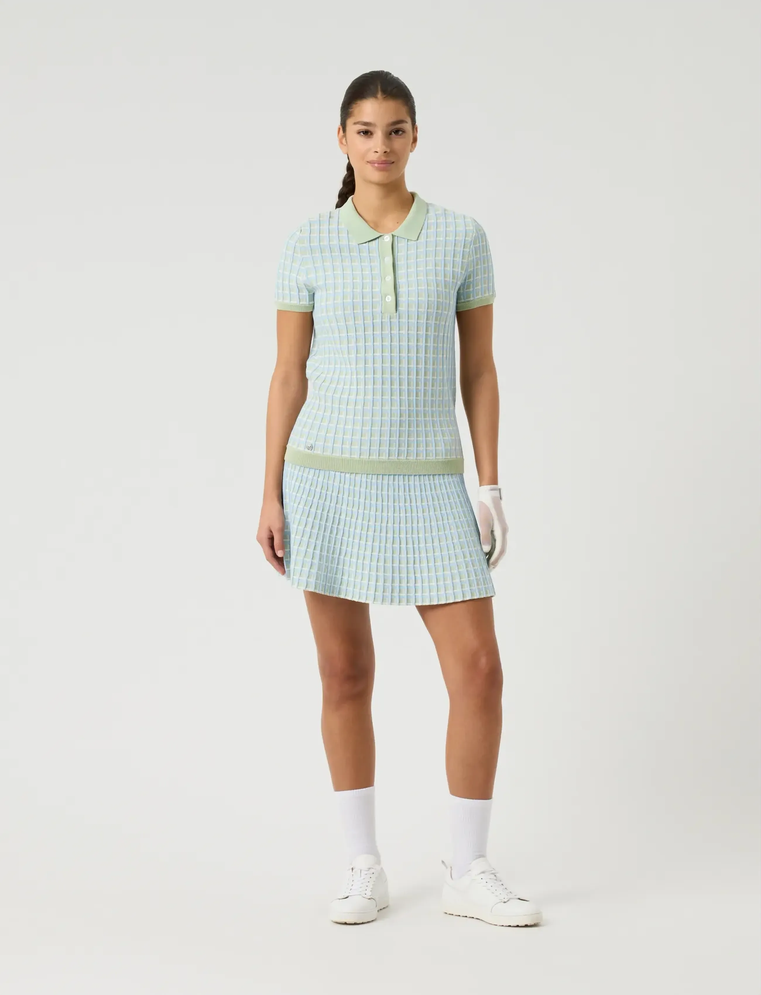 Daily Sports - Knit SS Polo shirt - koszulki polo - muted pistachio - 5