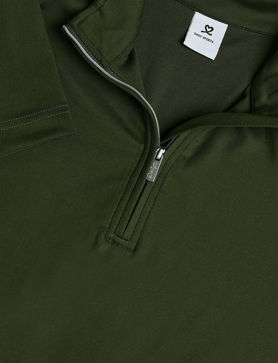 Daily Sports - Anna LS Half neck - overdele - khakora - 5