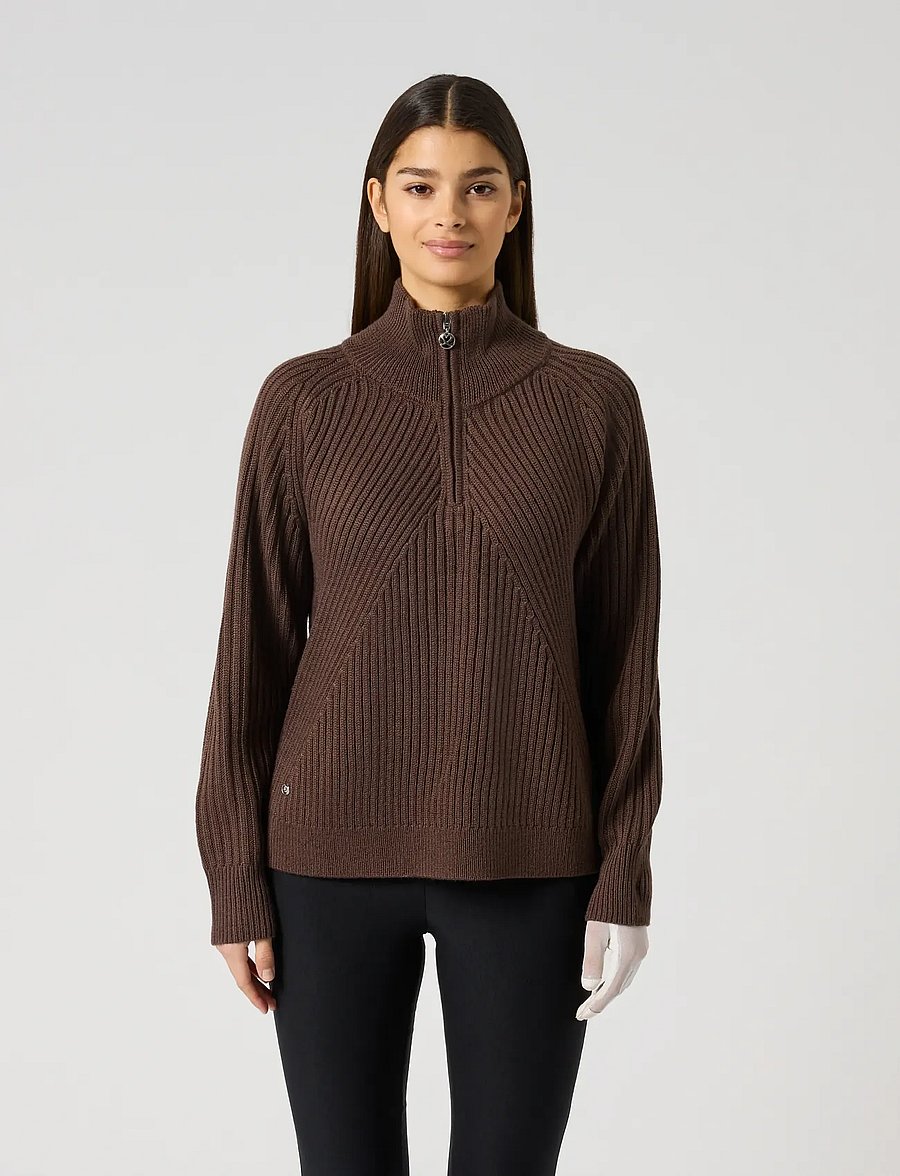 Daily Sports - Hudson LS Pullover lined - sweatshirts - brownie - 0