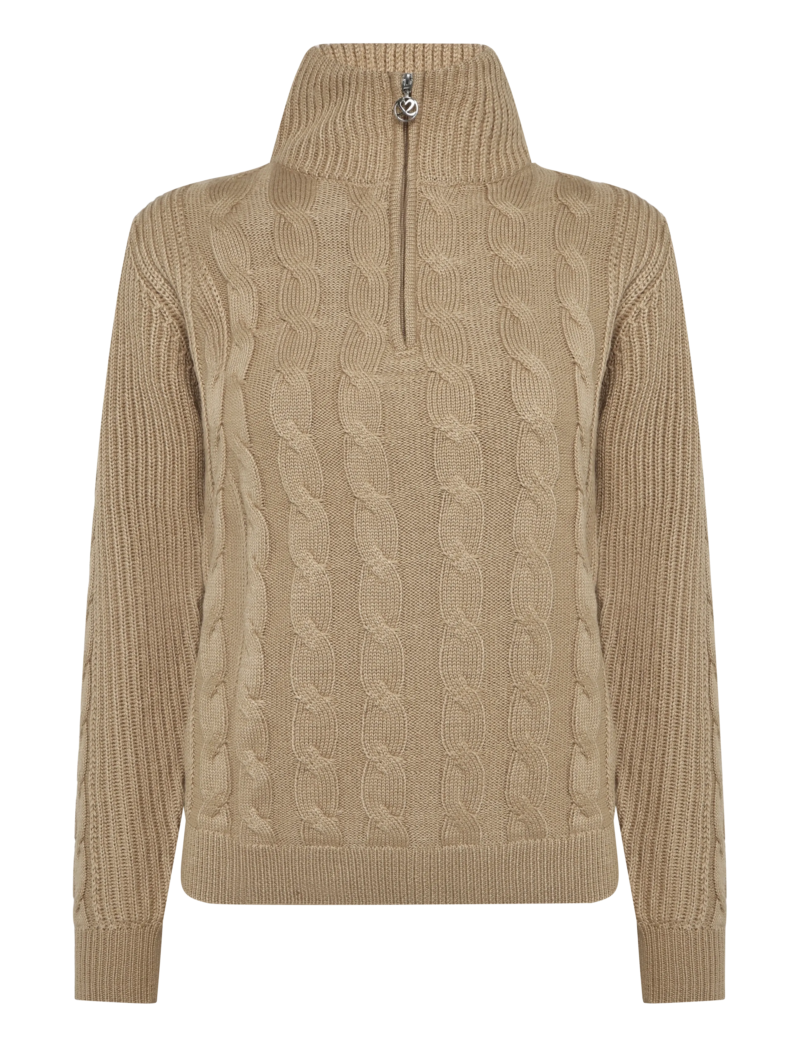 Daily Sports Cable LS Pullover lined - Tøj - BARK / brown