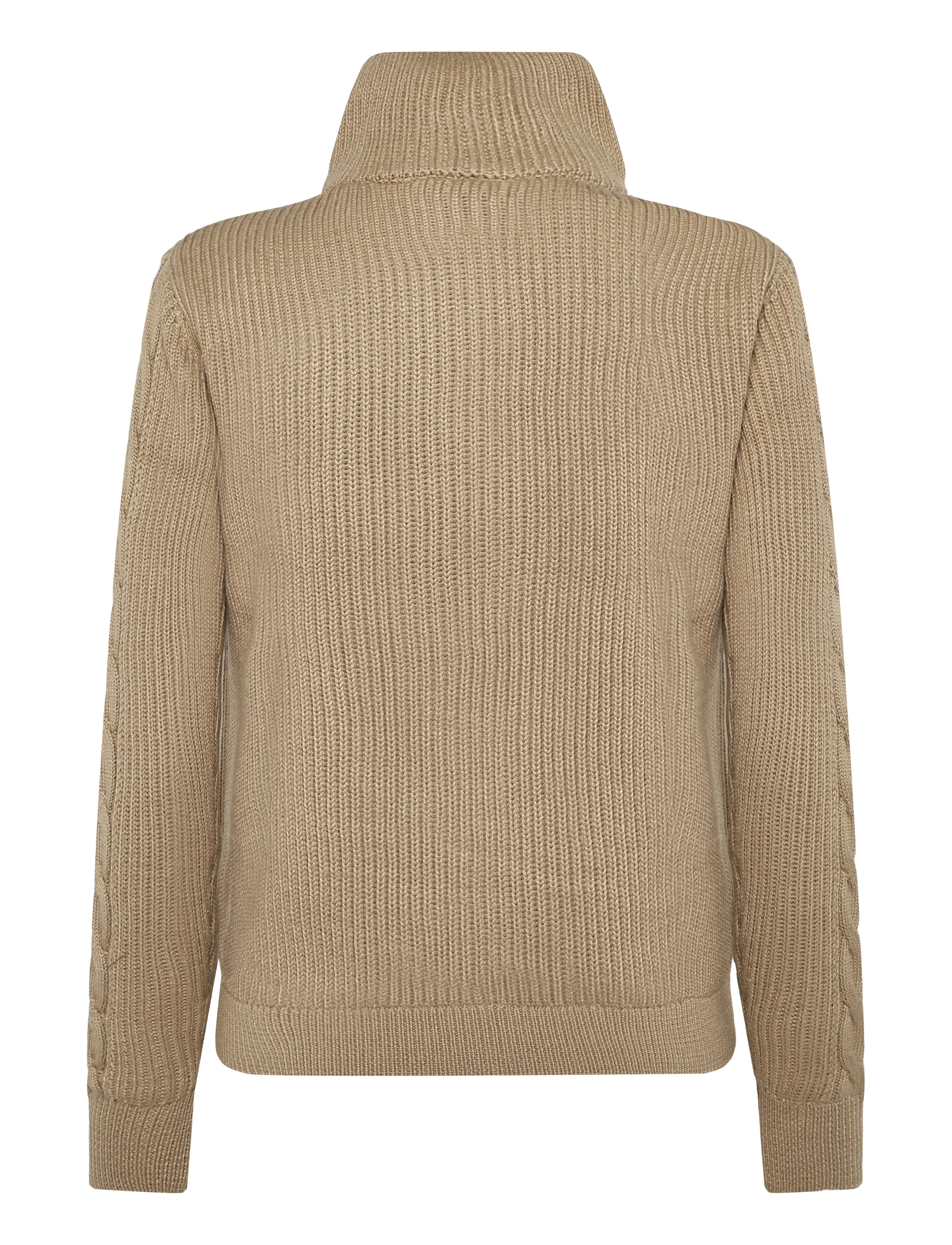 Daily Sports - Cable LS Pullover lined - bark - 2