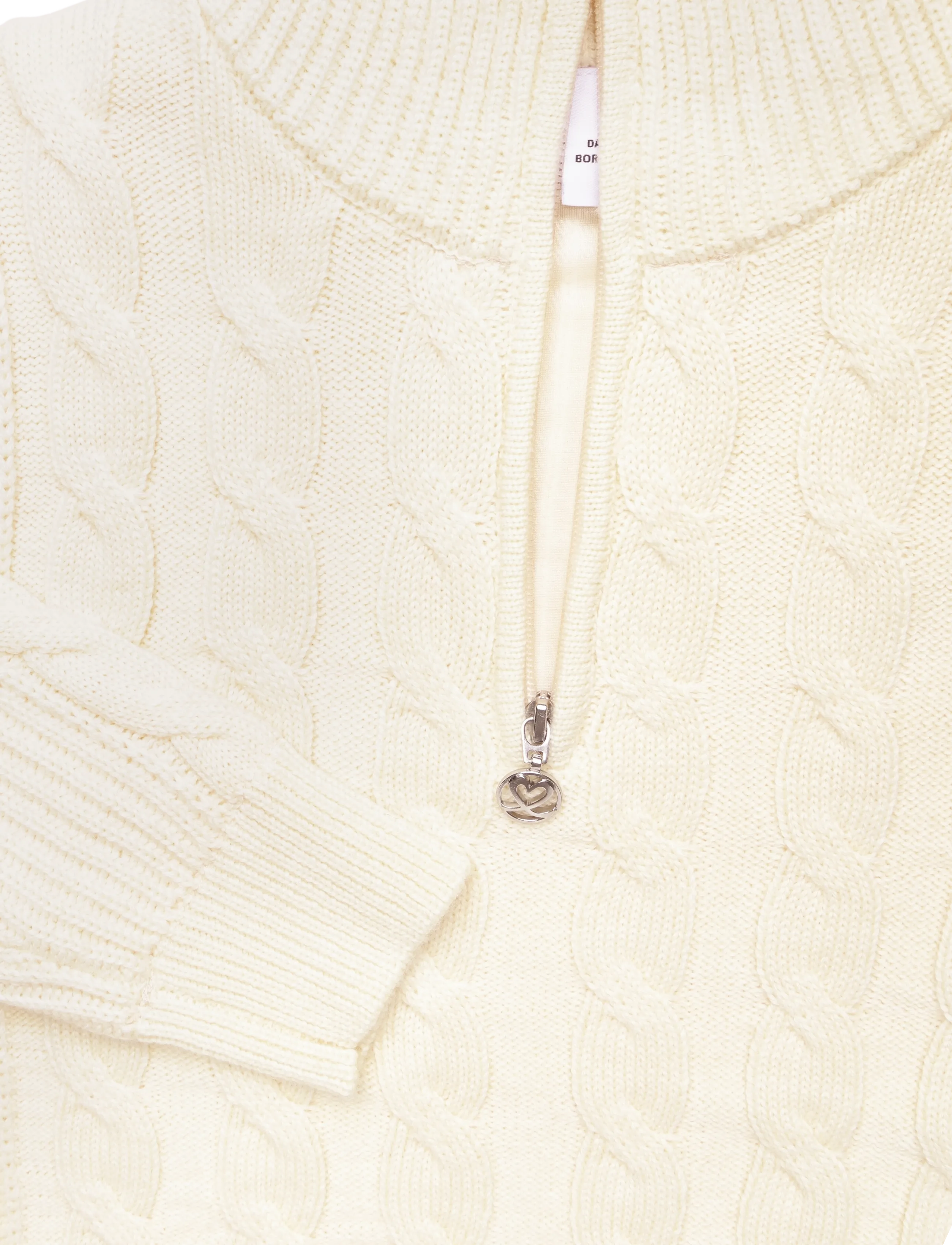 Daily Sports - Cable LS Pullover lined - dressipluusid ja pusad - ivory - 5