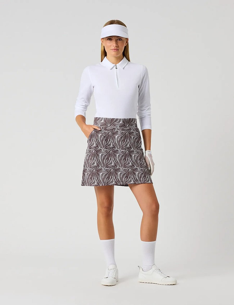 Daily Sports - Printed dull Pull-on Skort 45 cm - skorts - zebra - 0