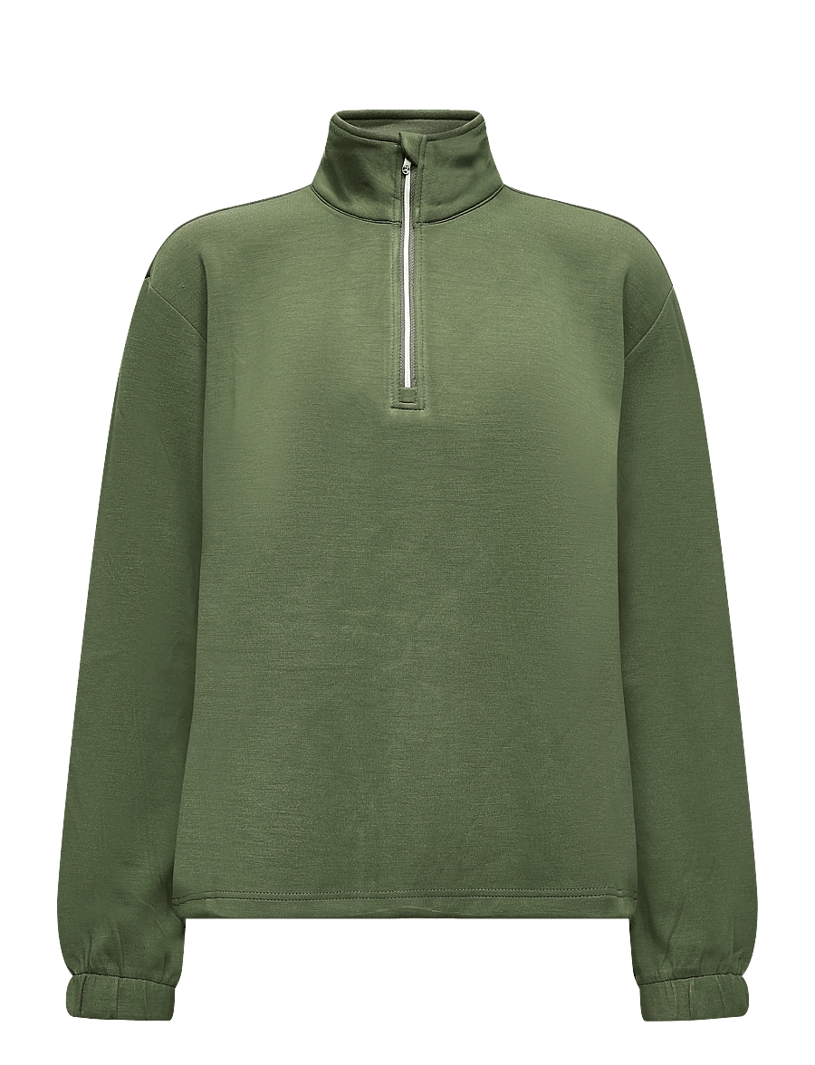 Daily Sports - Relaxed Midlayer Half Neck - overdele - khakora - 1