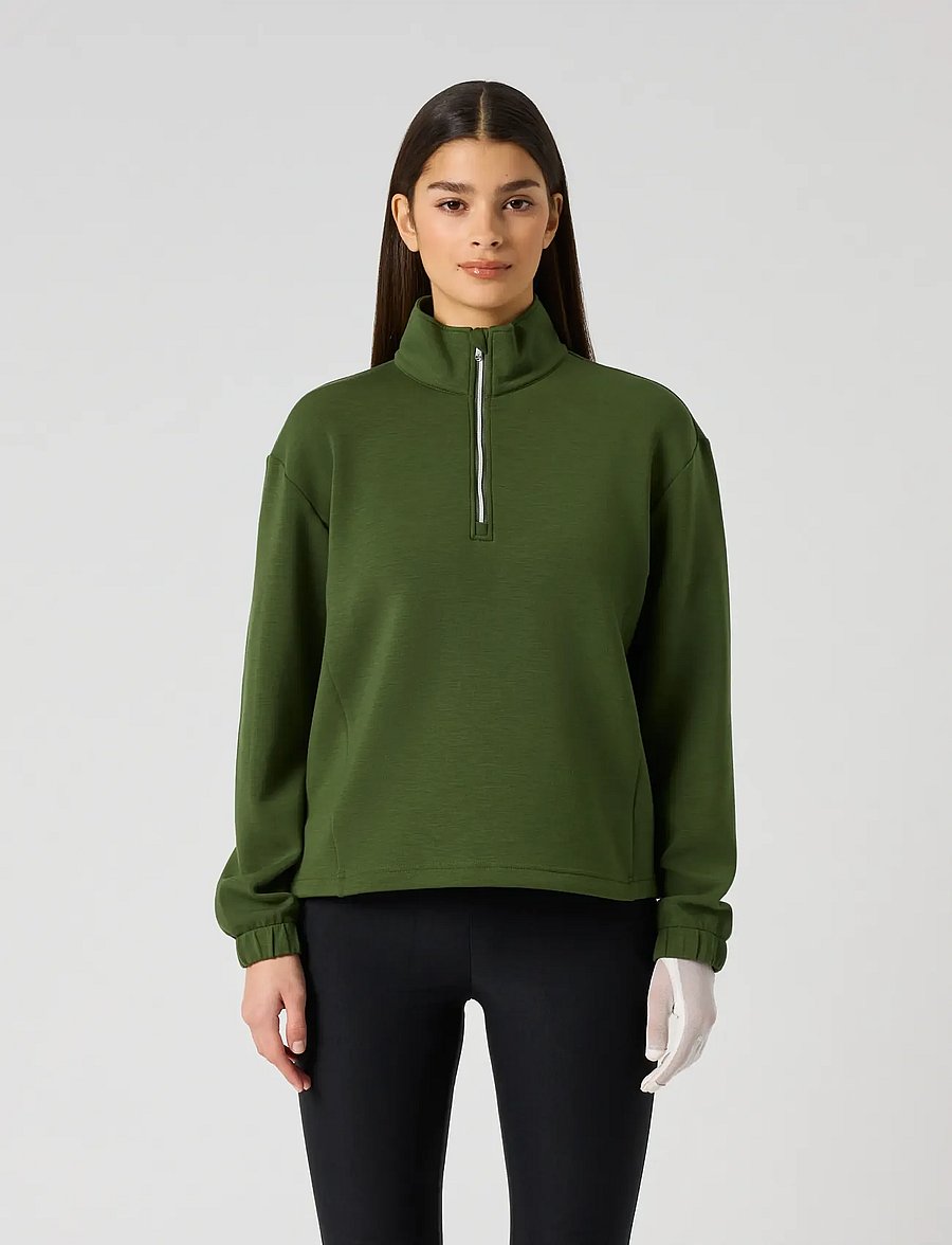 Daily Sports - Relaxed Midlayer Half Neck - overdele - khakora - 0