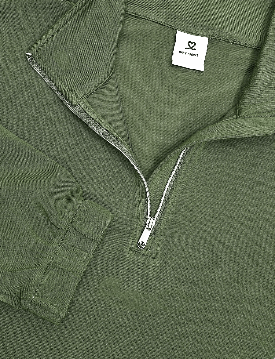 Daily Sports - Relaxed Midlayer Half Neck - overdele - khakora - 5
