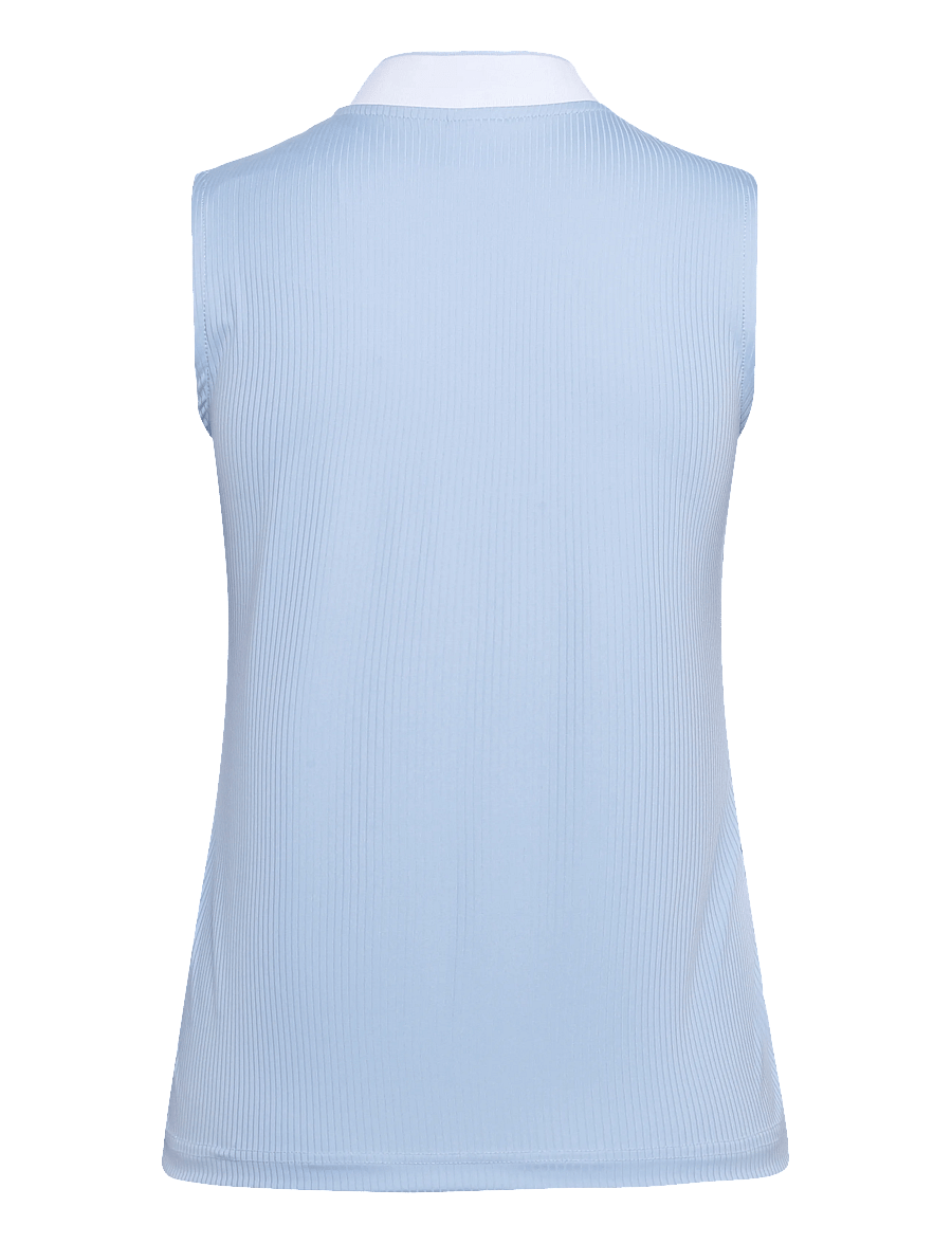 Daily Sports - Ribbed SL Polo shirt - oberteile & t-shirts - light blue - 2