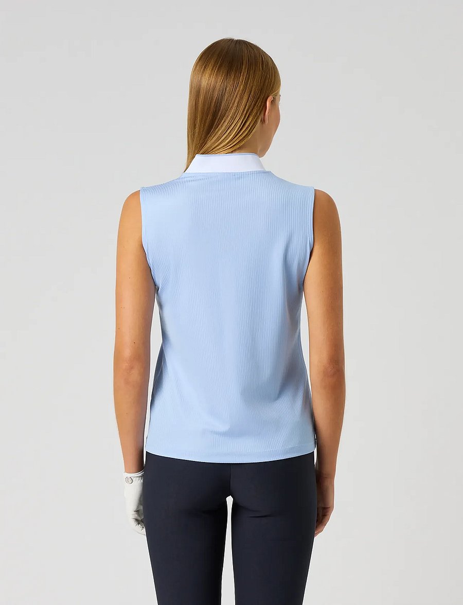 Daily Sports - Ribbed SL Polo shirt - oberteile & t-shirts - light blue - 3