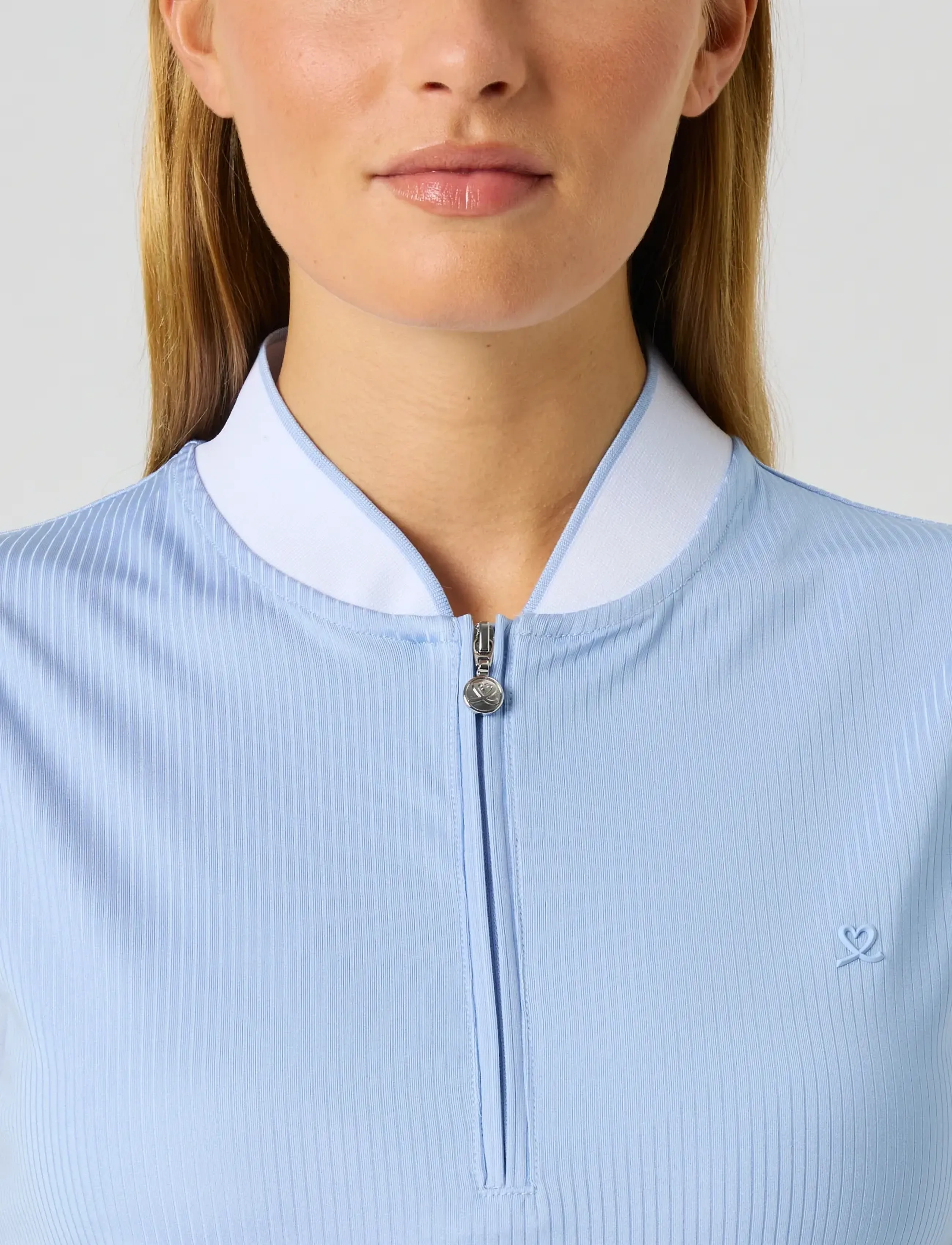 Daily Sports - Ribbed SL Polo shirt - polos - light blue - 4