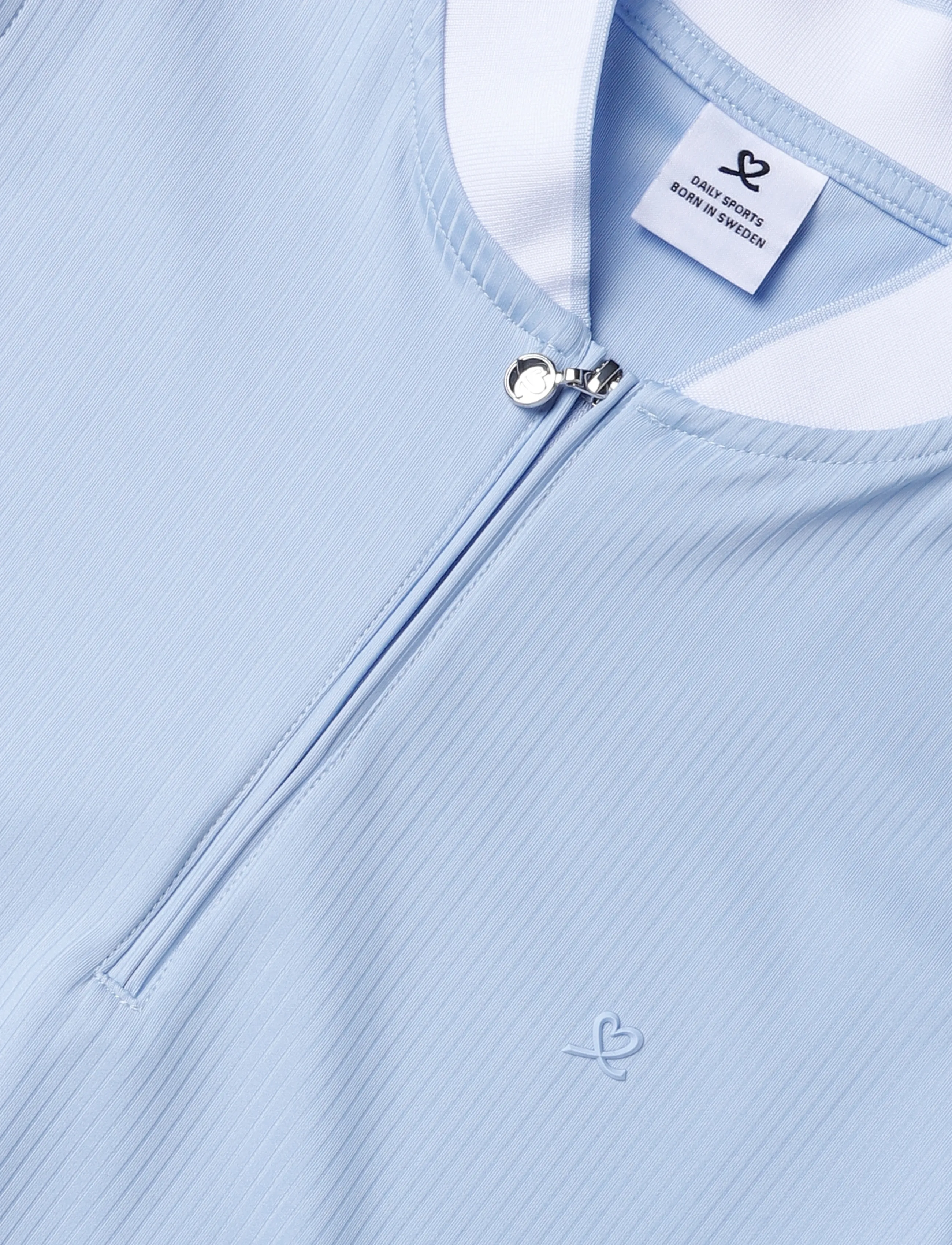 Daily Sports - Ribbed SL Polo shirt - polos - light blue - 5