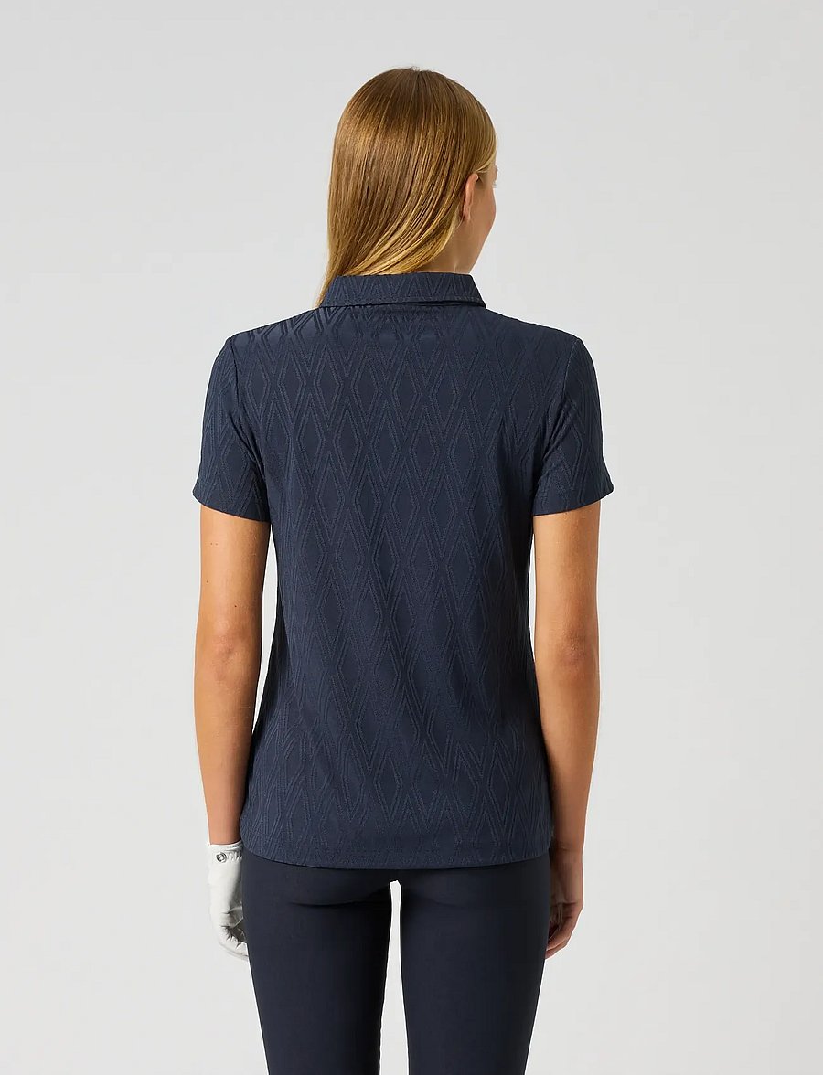 Daily Sports - Graphic Jaquard SS Polo shirt - navy - 3