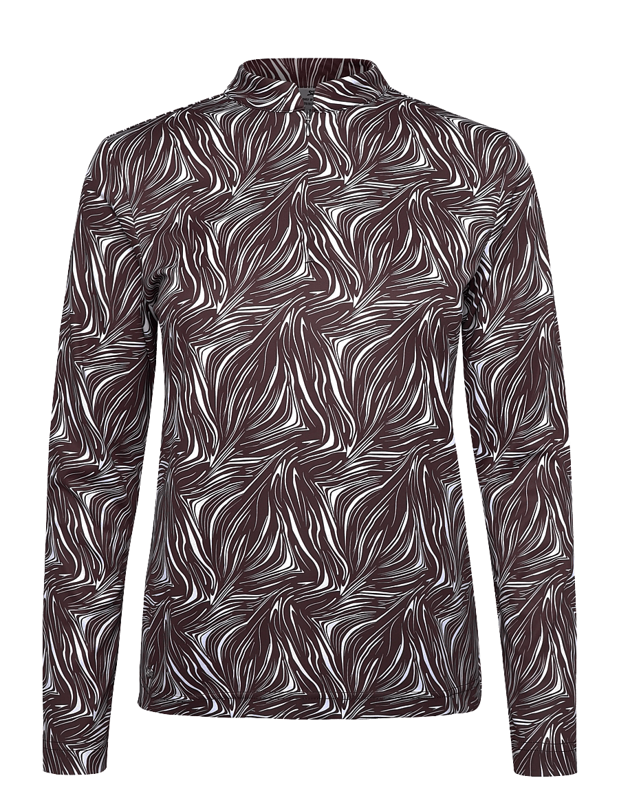 Daily Sports - Dull Printed LS Half neck - zebra - 1