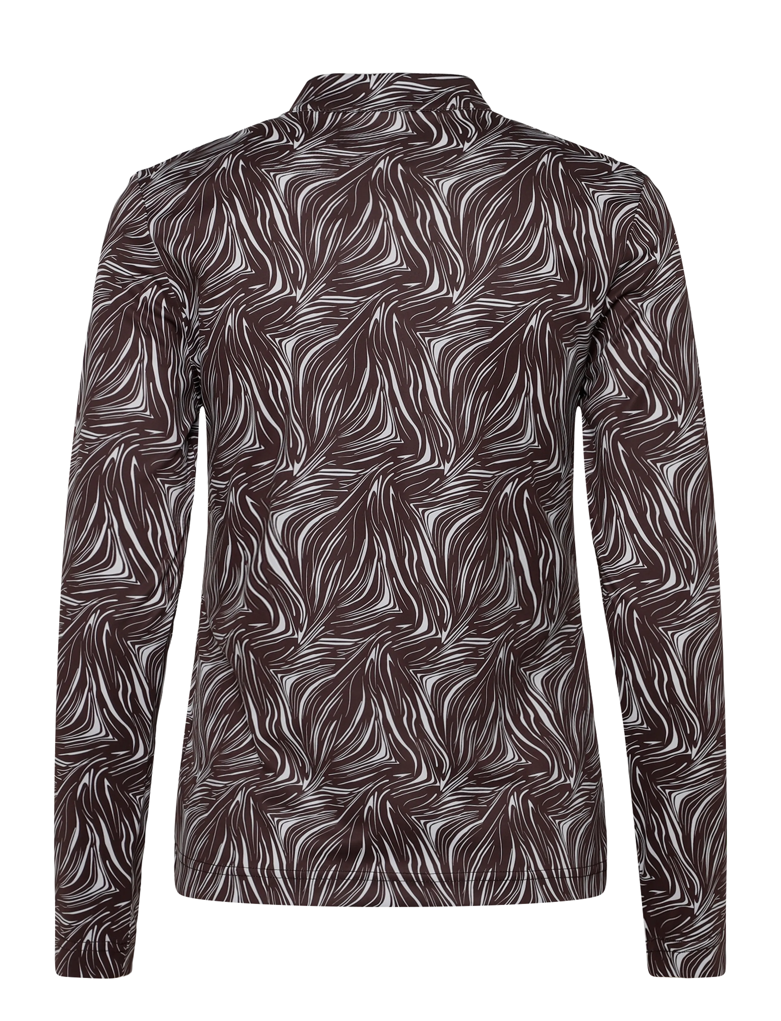 Daily Sports - Dull Printed LS Half neck - zebra - 2