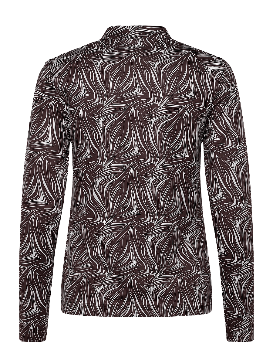 Daily Sports - Dull Printed LS Half neck - zebra - 2