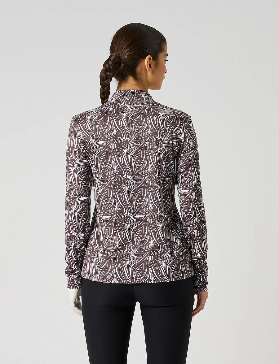Daily Sports - Dull Printed LS Half neck - zebra - 3