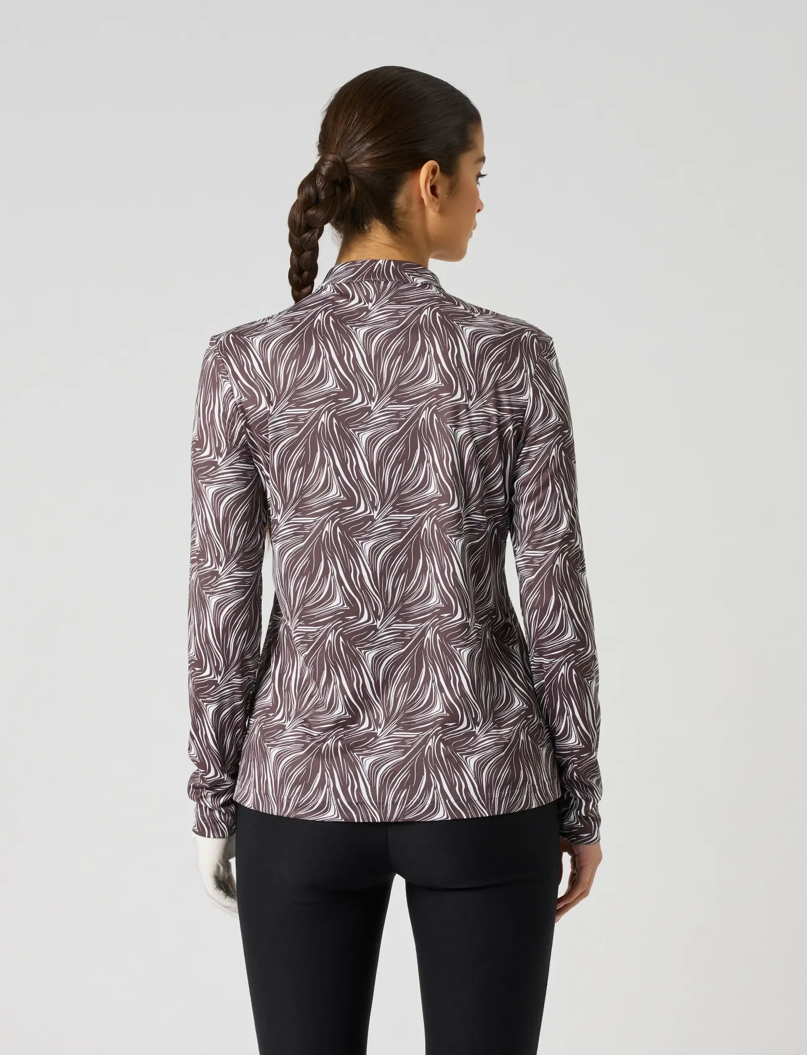 Daily Sports - Dull Printed LS Half neck - zebra - 3