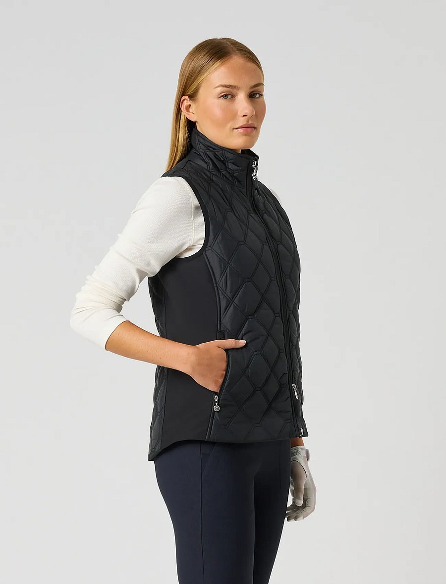 Daily Sports - Quilt Padded vest - outdoor - black - 4