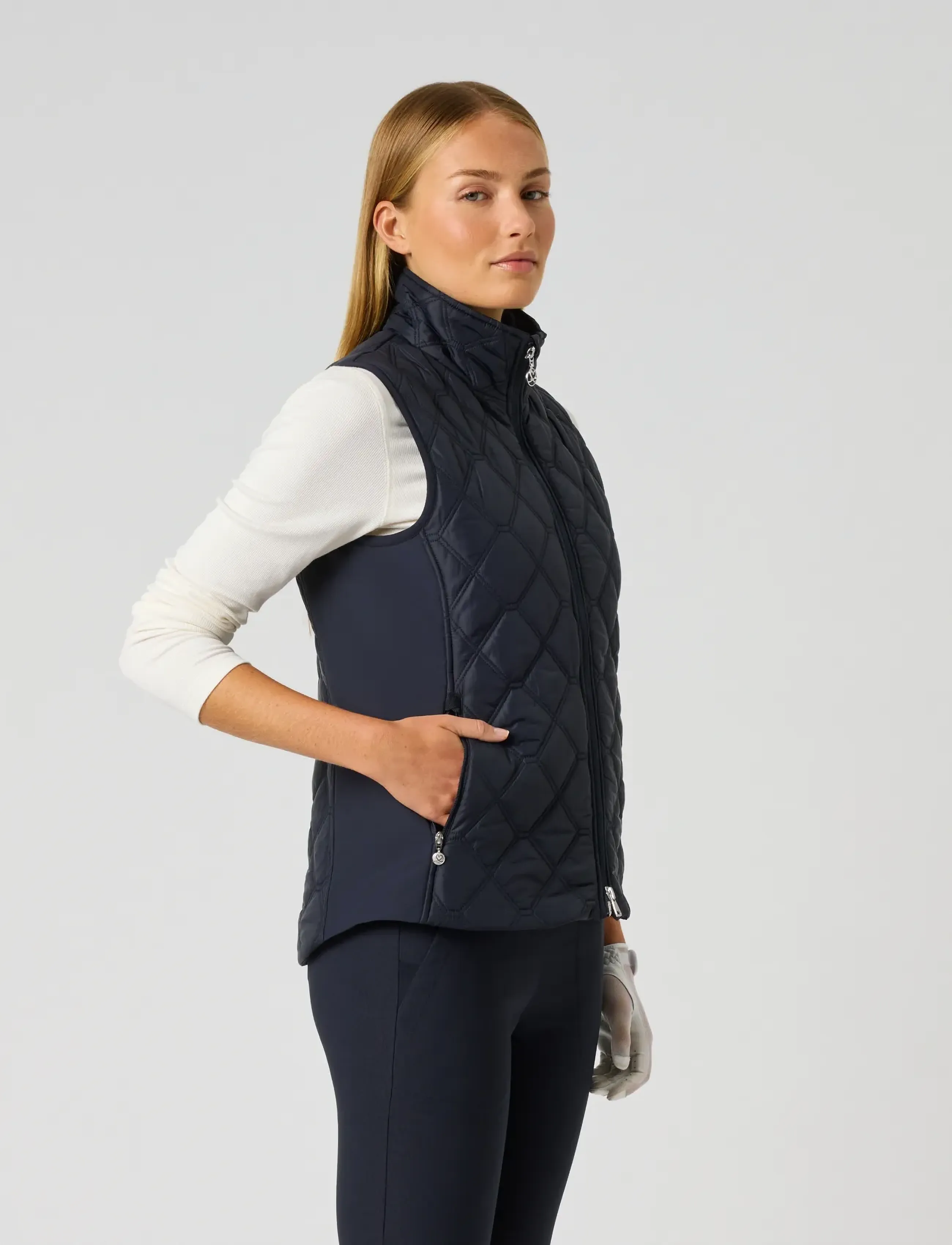Daily Sports - Quilt Padded vest - navy - 4
