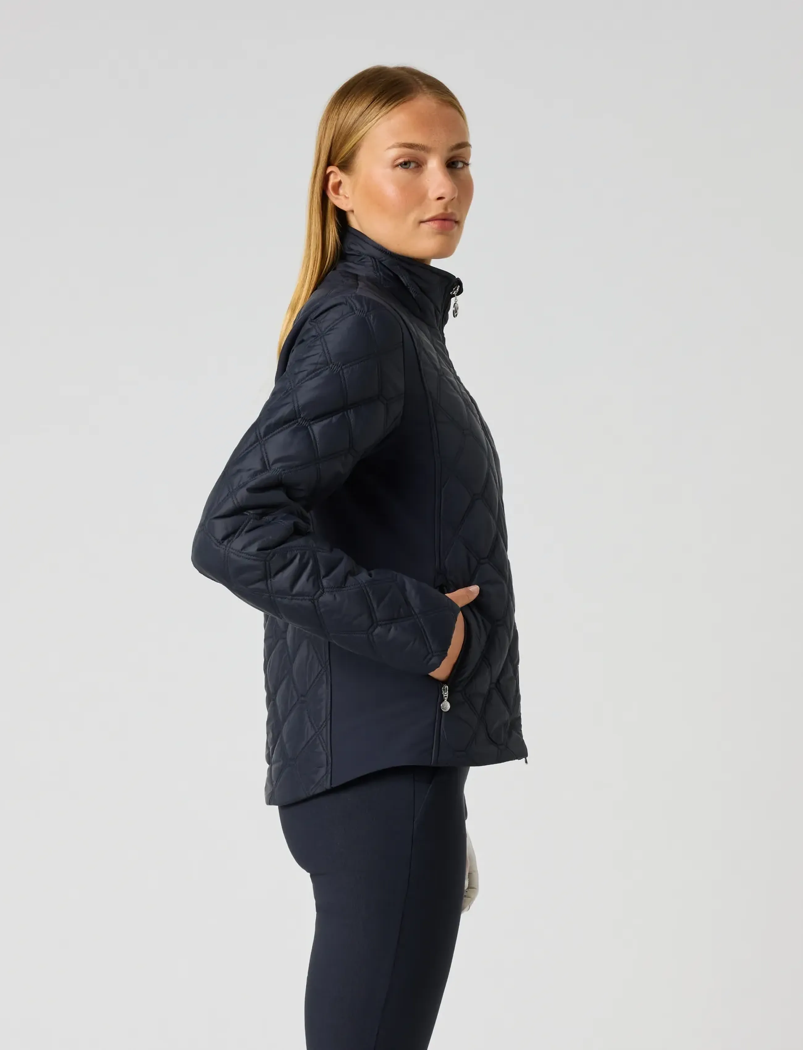 Daily Sports - Quilt Padded jacket - navy - 4